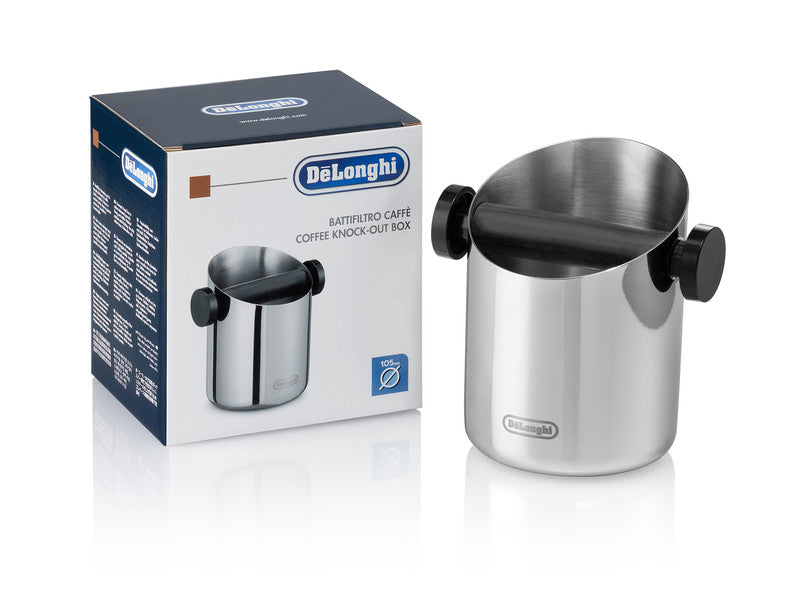 De’Longhi Stainless Steel Espresso Knock Box – 4-Inch Diameter