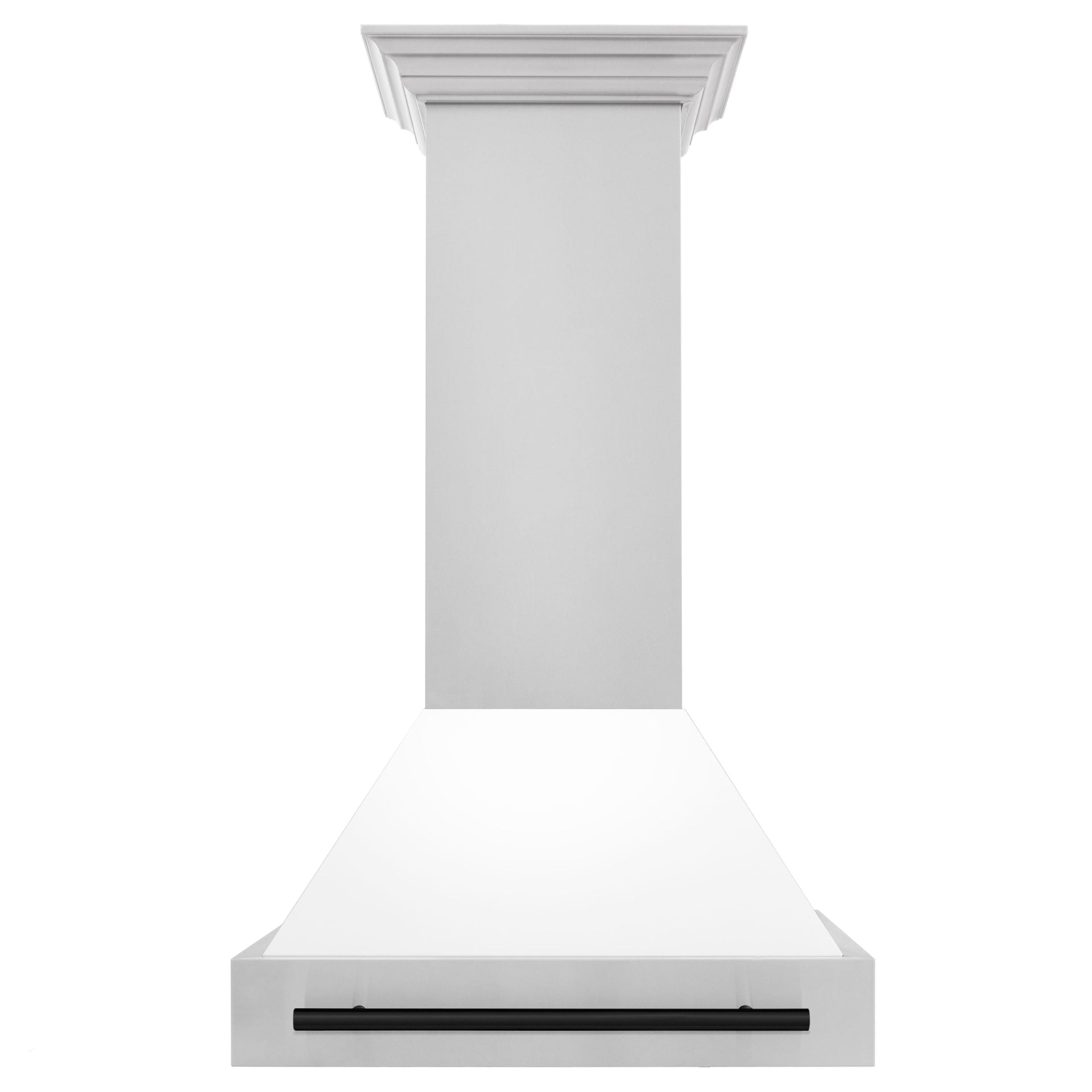 zline-30-in-wall-mount-range-hood-stainless-steel-white-matte-shell-matte-black-handle-8654stz-wm30-mb