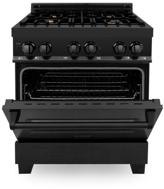 zline-30-dual-fuel-professional-range-with-gas-burners-electric-convection-oven-black-stainless-steel-with-brass-burners-rab-br-30
