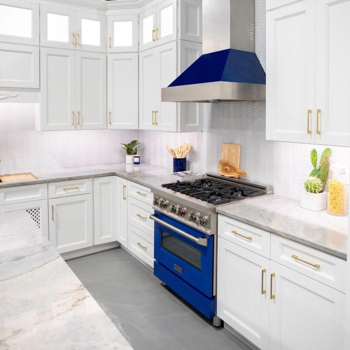 zline-30-in-wall-mount-range-hood-ducted-satin-stainless-steel-blue-gloss-shell-8654bg-30