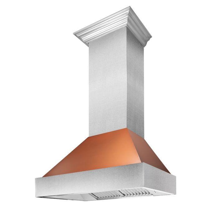 zline-30-in-wall-mount-range-hood-satin-stainless-steel-copper-shell-ducted-8654c-30