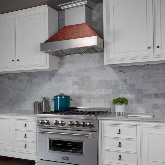 zline-30-in-wall-mount-range-hood-satin-stainless-steel-hand-hammered-copper-shell-ducted-vent-400-cfm-8654hh-30