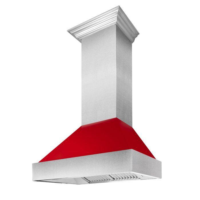 zline-36-in-wall-mount-range-hood-ducted-satin-stainless-steel-with-red-gloss-shell-400-cfm-8654rg-36