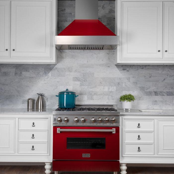 zline-36-in-wall-mount-range-hood-ducted-satin-stainless-steel-with-red-gloss-shell-400-cfm-8654rg-36