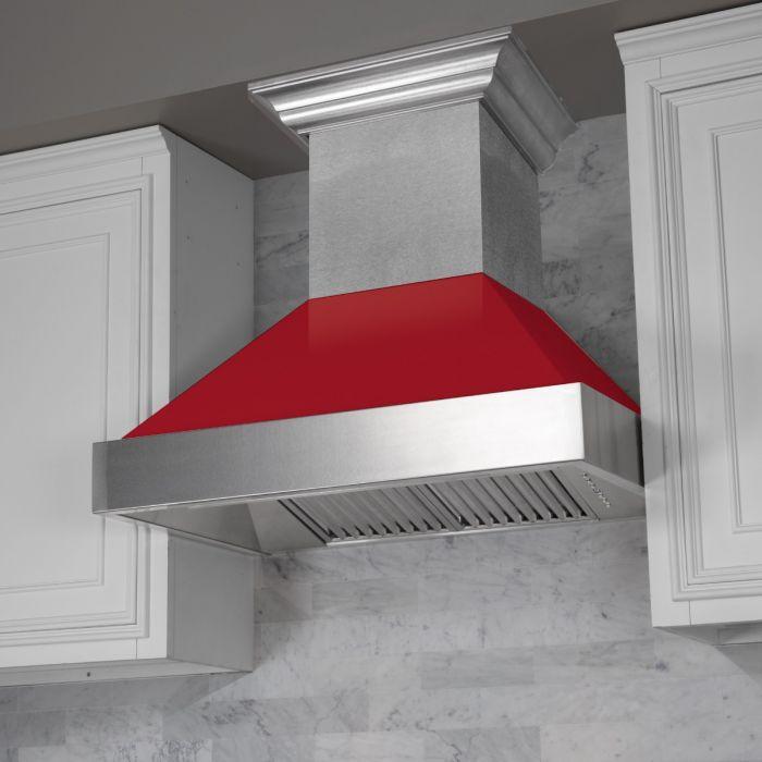 zline-48-wall-mount-range-hood-ducted-satin-stainless-steel-red-gloss-shell-400-cfm-8654rg-48