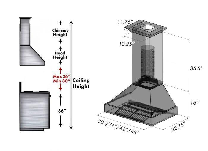 zline-36-in-wall-mount-range-hood-ducted-satin-stainless-steel-white-matte-shell-8654wm-36