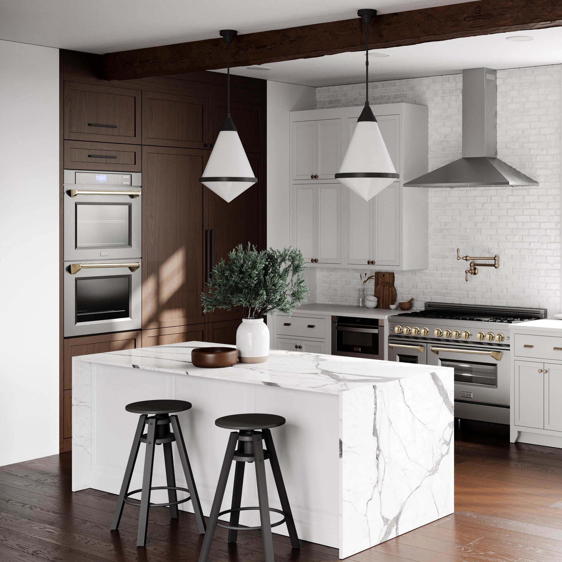 zline-30-autograph-double-wall-oven-with-air-fry-and-self-clean-in-stainless-steel-and-gold-handle-wadz-30-g