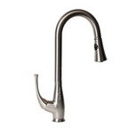 Utter Shelter Castor Pull Down Single Handle Kitchen Faucet, Chrome Finish (US09007)