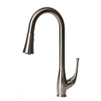 Utter Shelter Castor Pull Down Single Handle Kitchen Faucet, Chrome Finish (US09007)