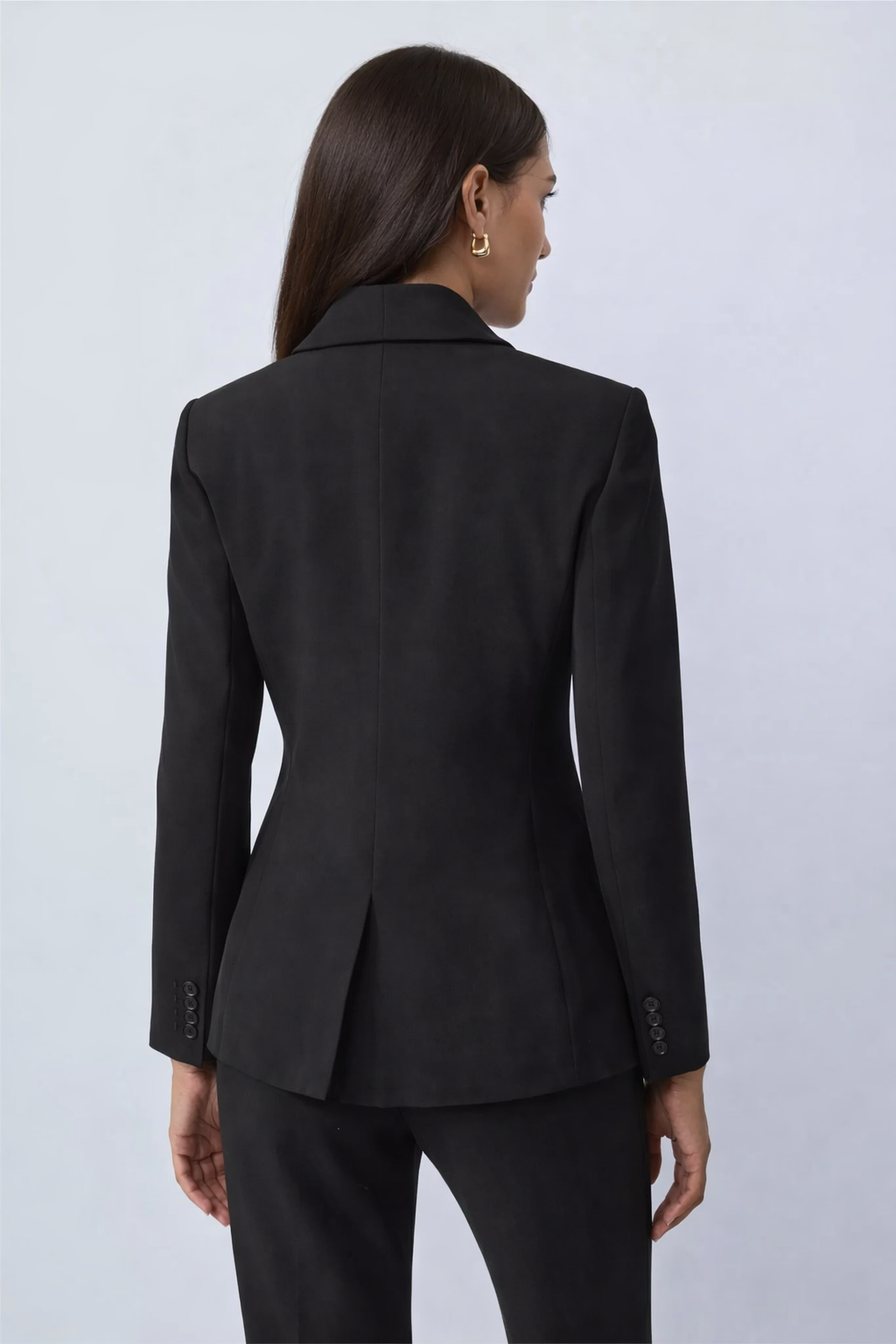 petite-straight-fit-shawl-collar-blazer-for-women-long-sleeves-button-cuffs-single-button-front-closing