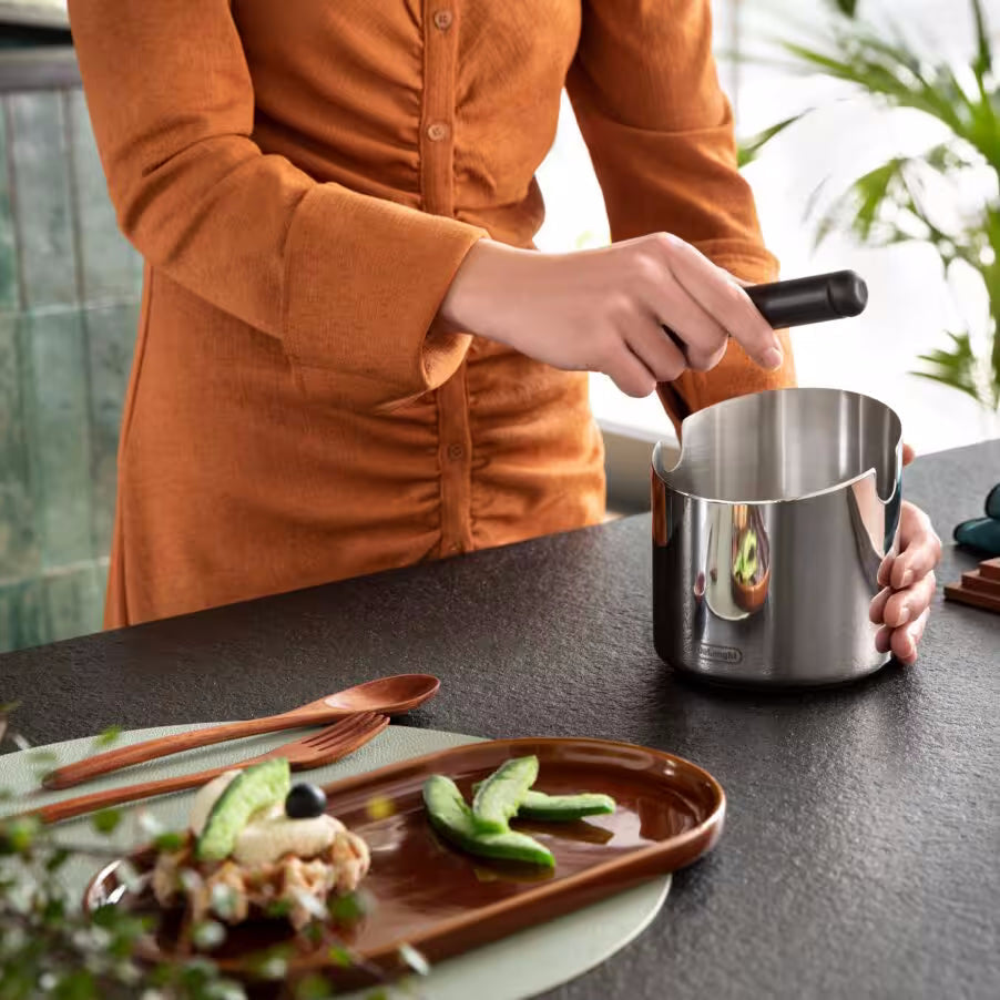 De’Longhi Easy Clean Stainless Steel Coffee Knock Box – DLSC072