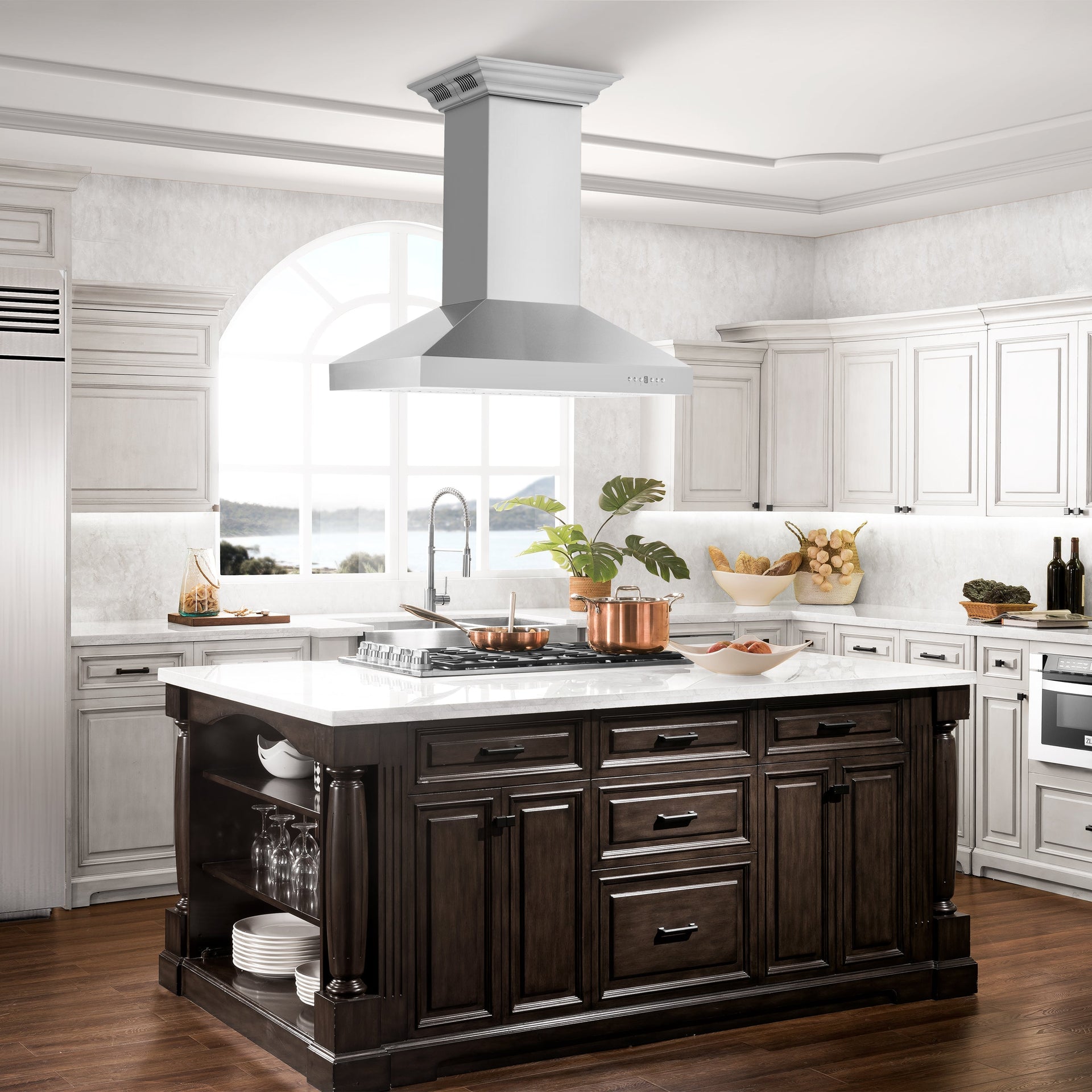 zline-36-island-mount-range-hood-400-cfm-stainless-steel-crownsound-bluetooth-speakers-kl3icrn-bt-36