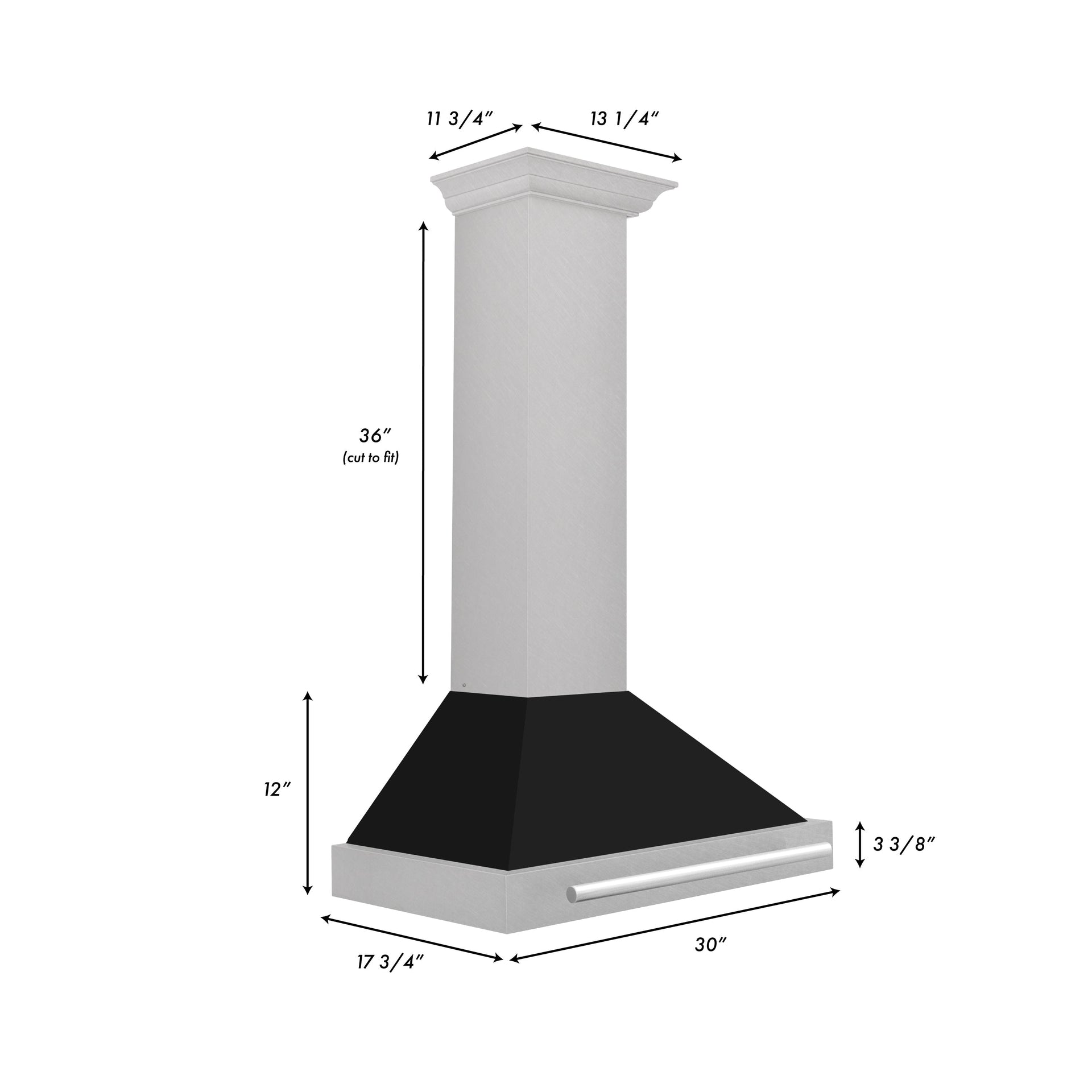zline-30-in-wall-mount-range-hood-convertible-satin-stainless-steel-black-matte-shell-400-cfm-kb4snx-blm-30