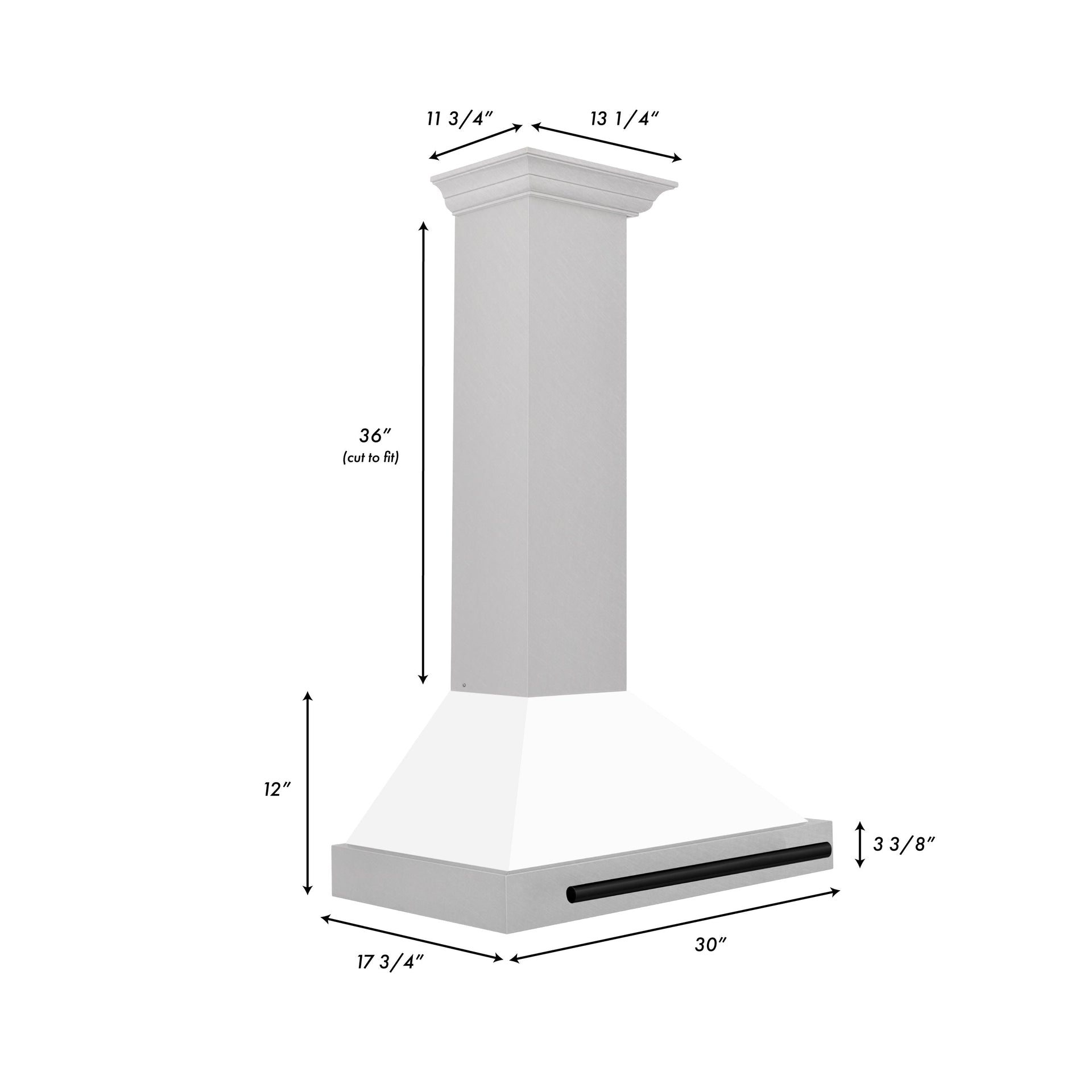 zline-30-in-wall-mount-range-hood-convertible-400-cfm-satin-stainless-steel-white-matte-shell-matte-black-handle-kb4snz-wm30-mb