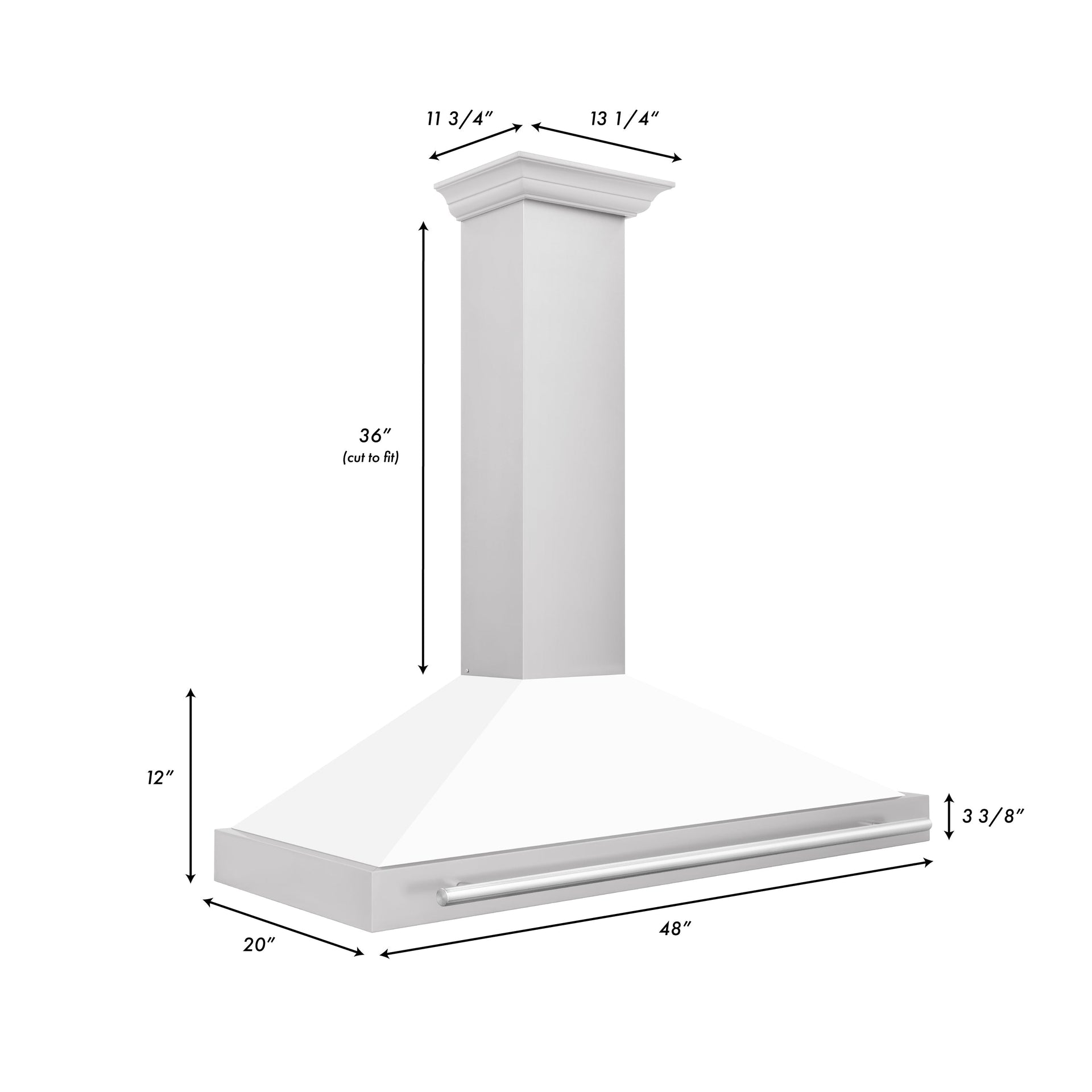 zline-48-in-wall-mount-range-hood-stainless-steel-white-matte-shell-400-cfm-stainless-steel-handle-kb4stx-wm-48