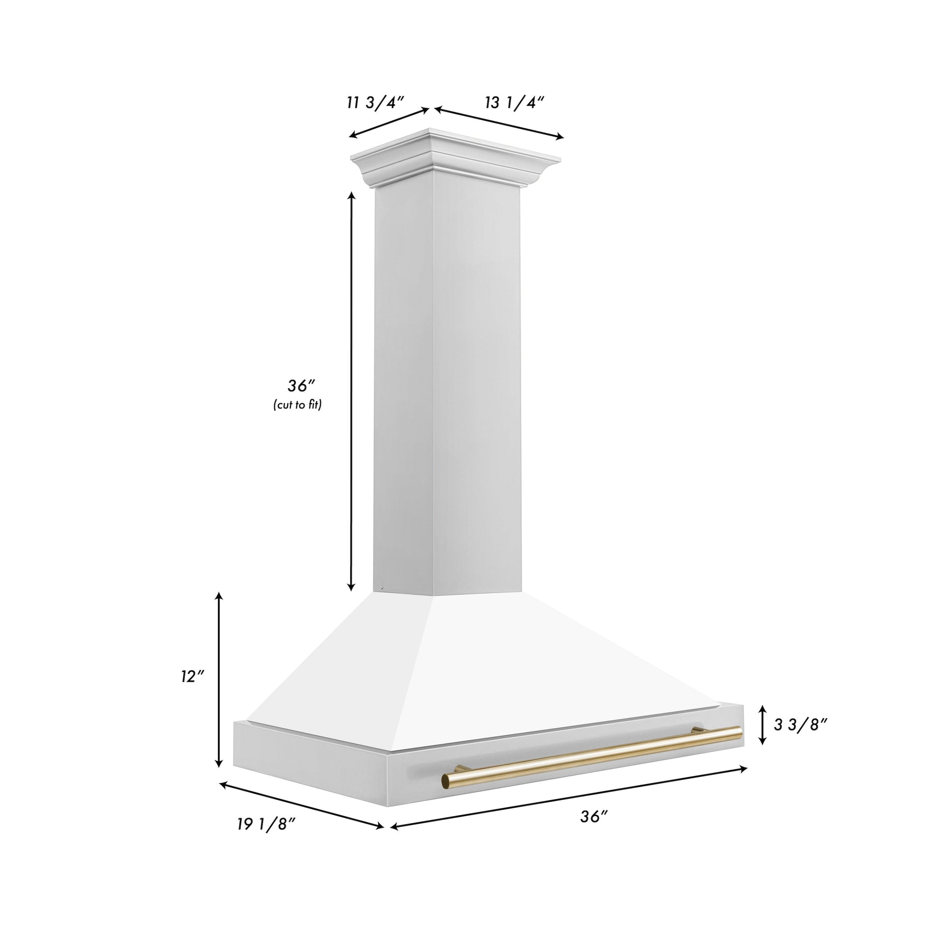 zline-36-inch-wall-mount-range-hood-stainless-steel-matte-white-shell-gold-handle-autograph-edition-kb4stz-wm36-g