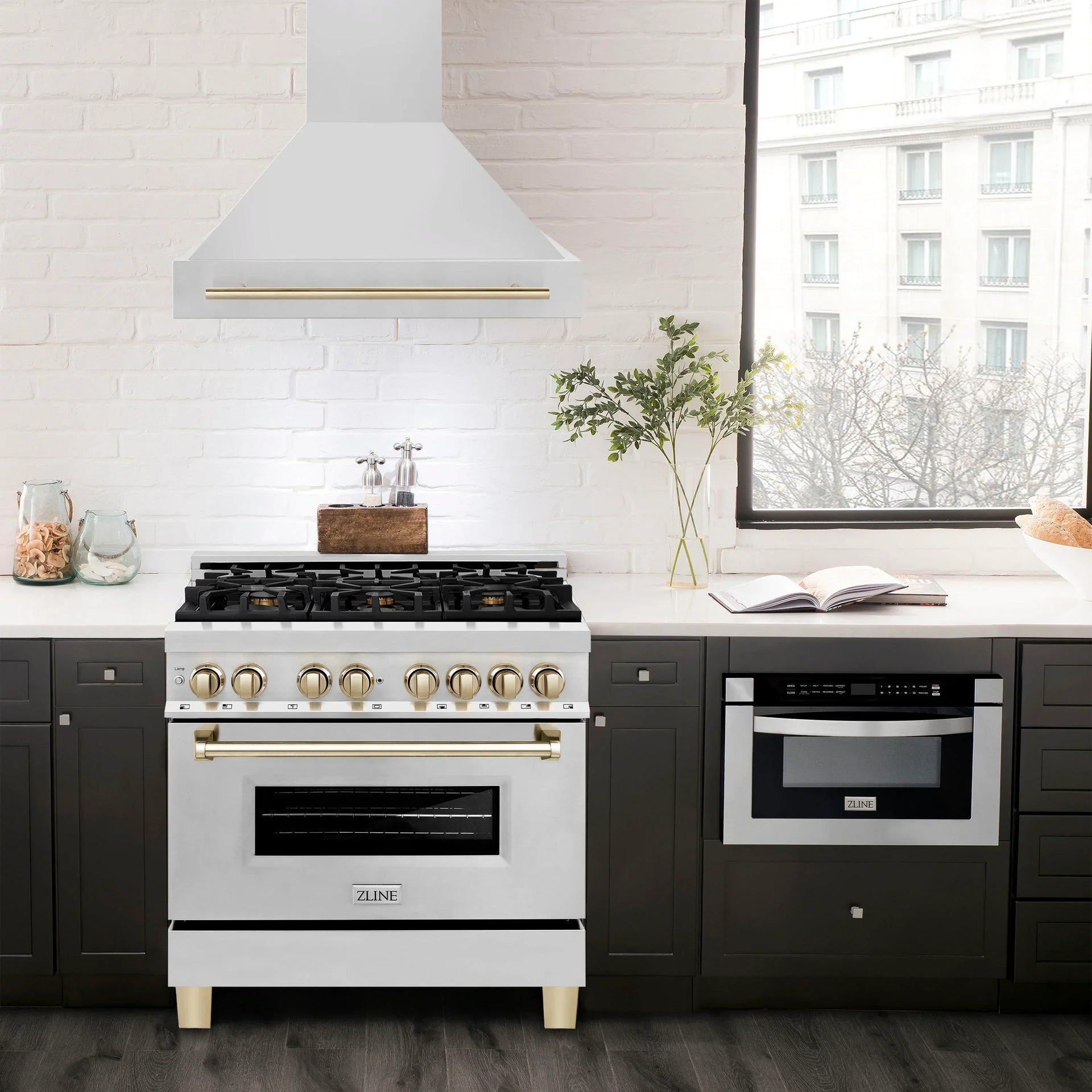 zline-autograph-gold-package-36-rangetop-36-range-hood-dishwasher-built-in-refrigerator-microwave-oven