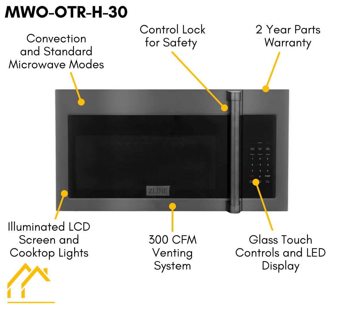 zline-over-the-range-convection-microwave-oven-in-black-stainless-steel-with-traditional-handle-and-sensor-cooking-mwo-otr-h-30-bs