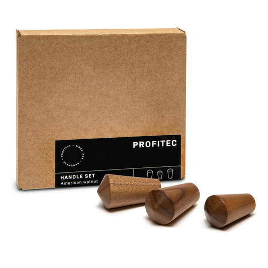 Profitec American Walnut Lever Upgrade Set – 2 Valve Levers and 1 Brew Lever