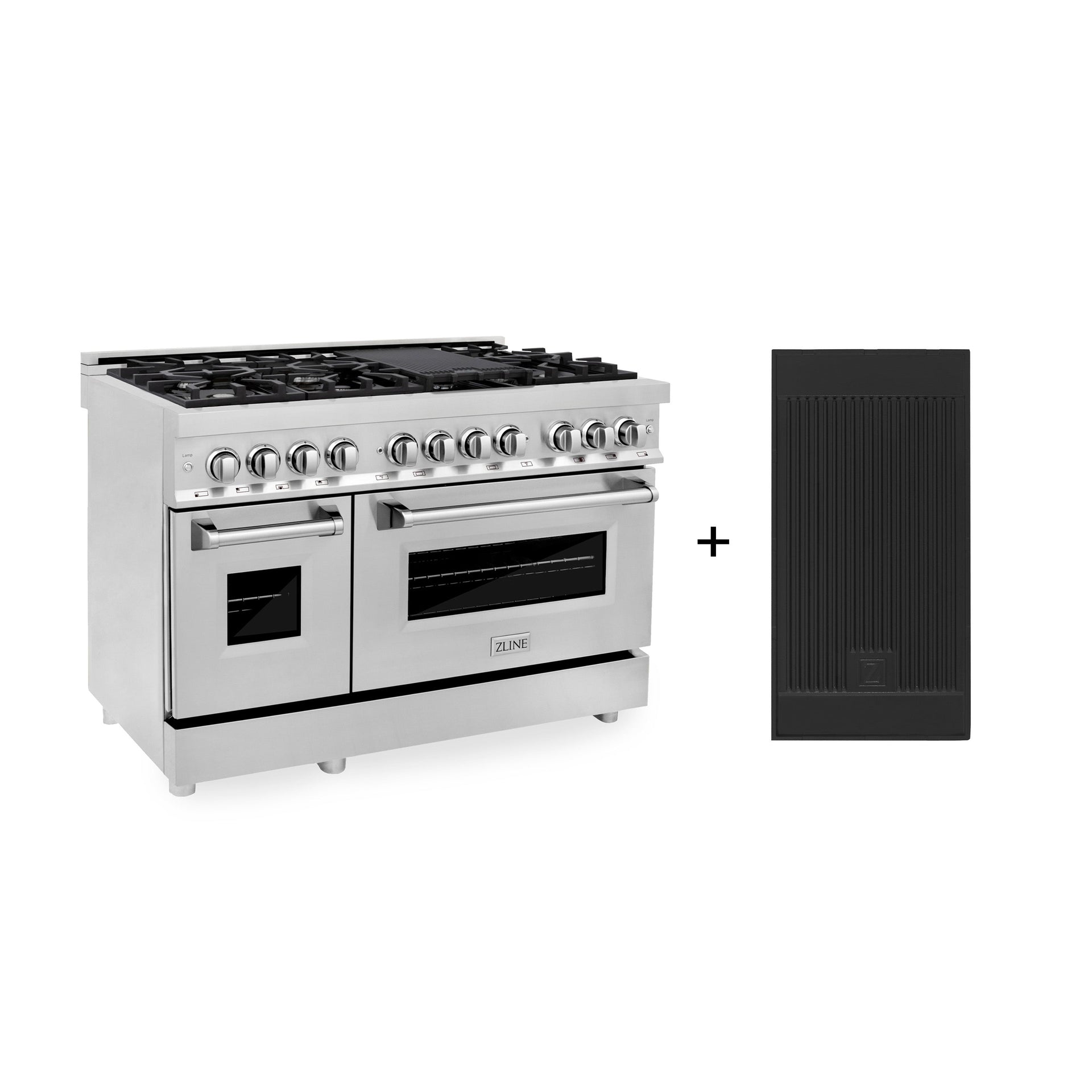 zline-48-inch-dual-fuel-range-with-gas-cooktop-electric-oven-griddle-6-0-cu-ft-stainless-steel-model-ra-gr-48