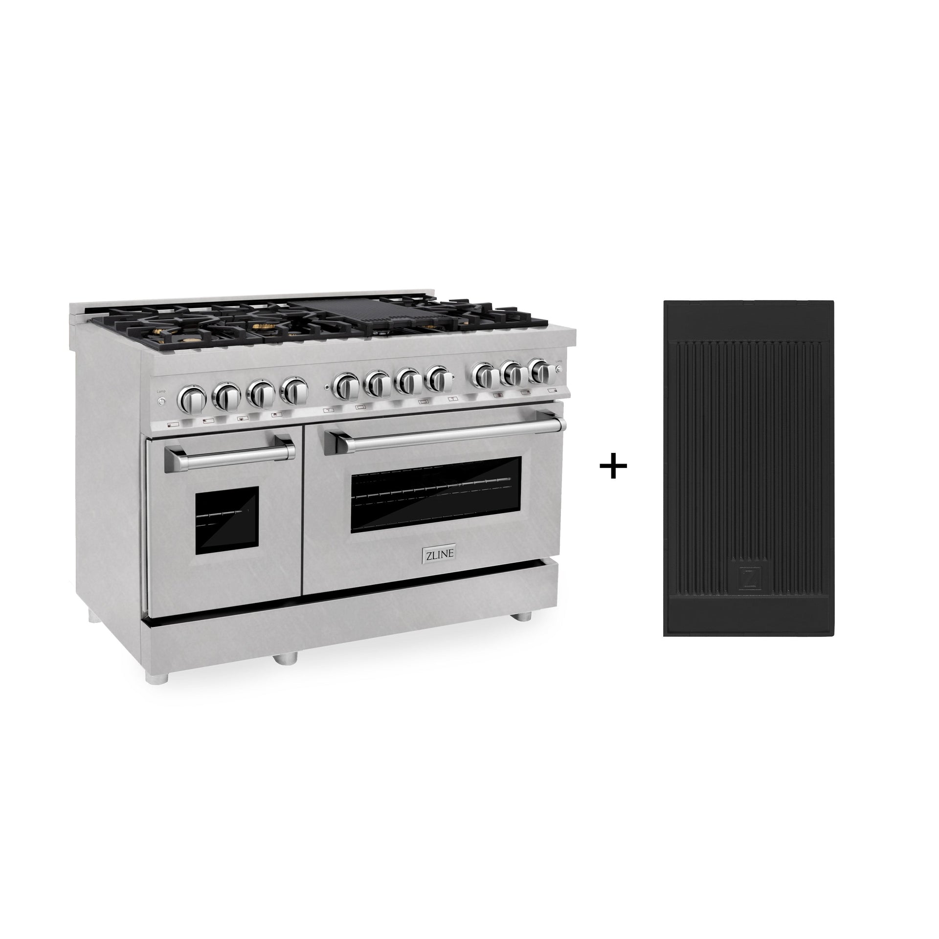 zline-48-in-6-0-cu-ft-legacy-dual-fuel-range-with-6-brass-burners-and-griddle-2-electric-ovens-satin-stainless-steel-ras-sn-br-gr-48