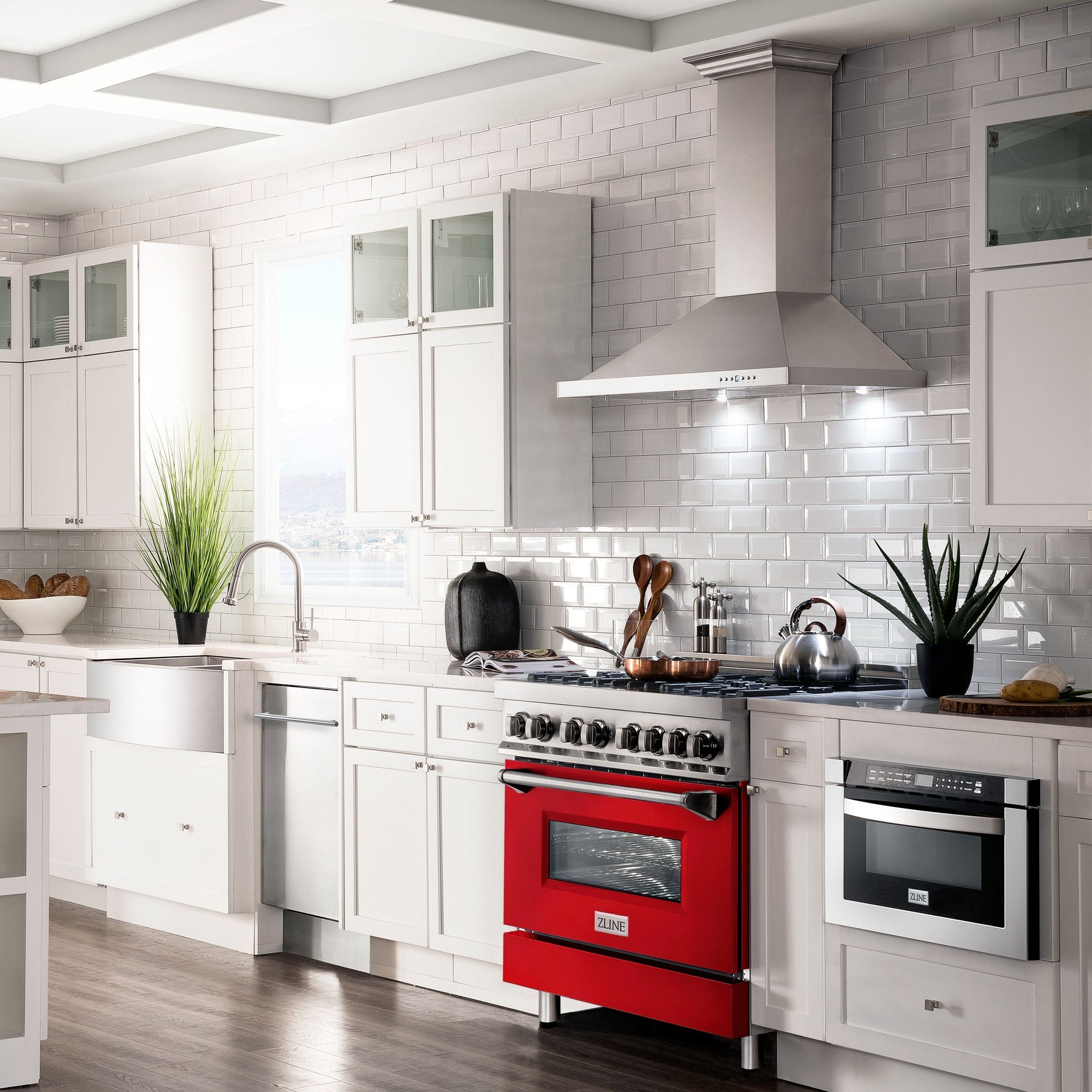 zline-36-in-dual-fuel-range-with-6-burner-gas-cooktop-and-electric-convection-oven-in-stainless-steel-with-red-matte-door-ra-rm-36