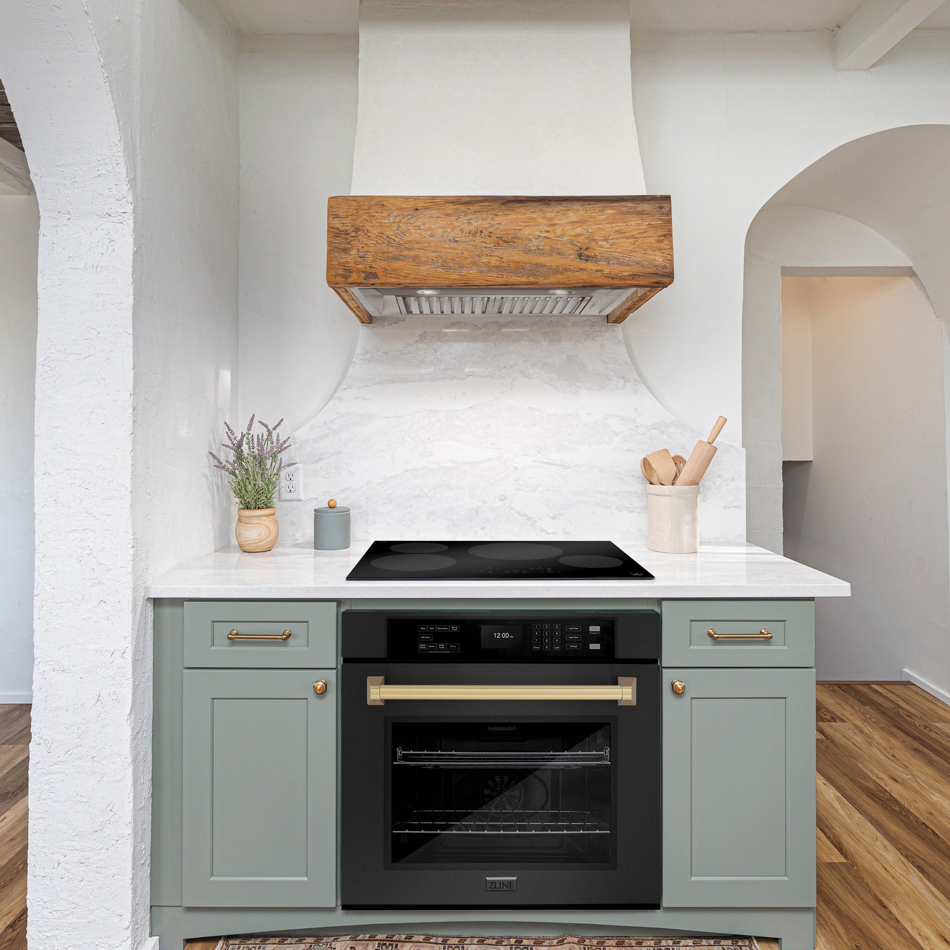 zline-30-autograph-single-wall-oven-with-air-fry-and-self-clean-in-black-and-champagne-bronze-handle-wasbz-30-cb