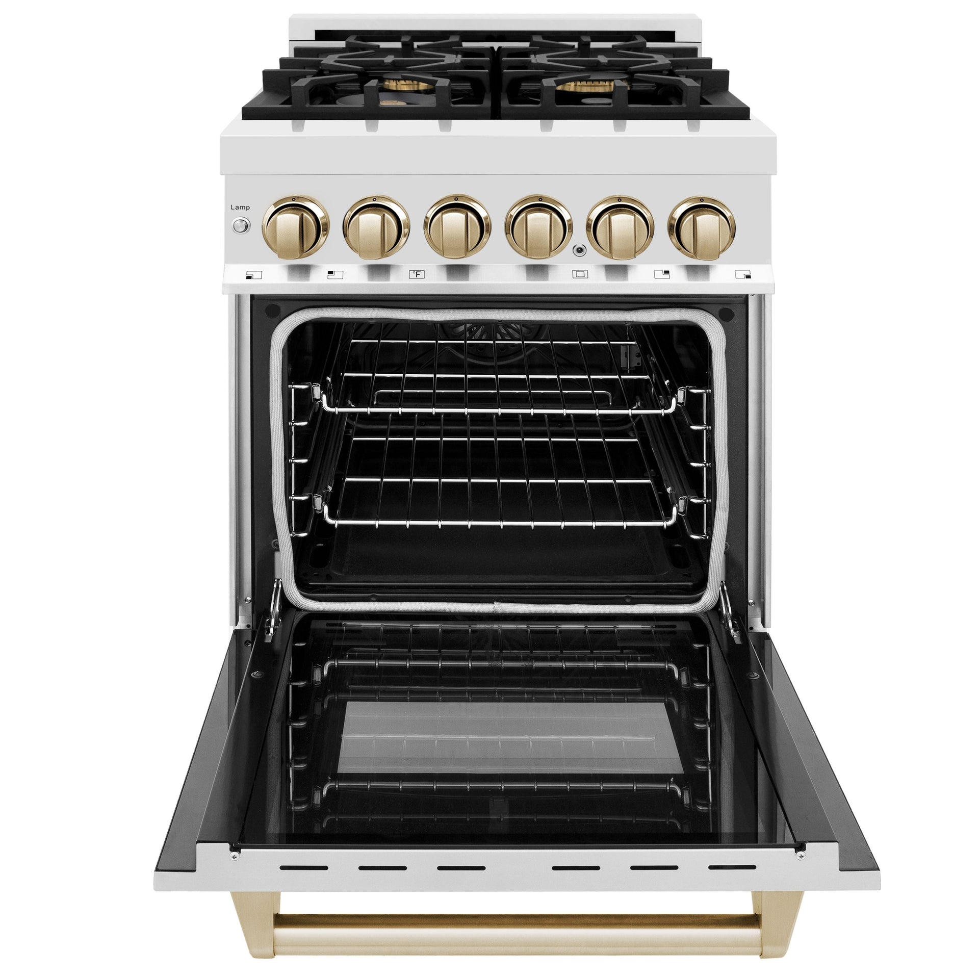 zline-autograph-24-in-dual-fuel-range-2-8-cu-ft-stainless-steel-with-gold-accents-raz-24-g