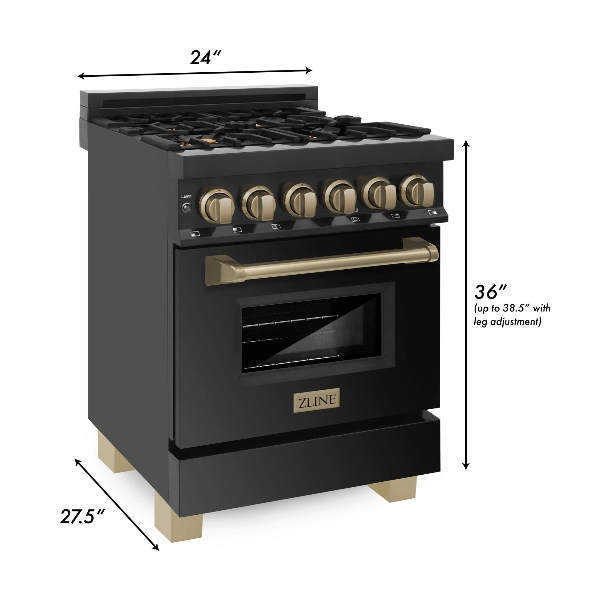 zline-24-in-autograph-edition-dual-fuel-range-in-black-stainless-steel-with-gold-accents-rabz-24-g