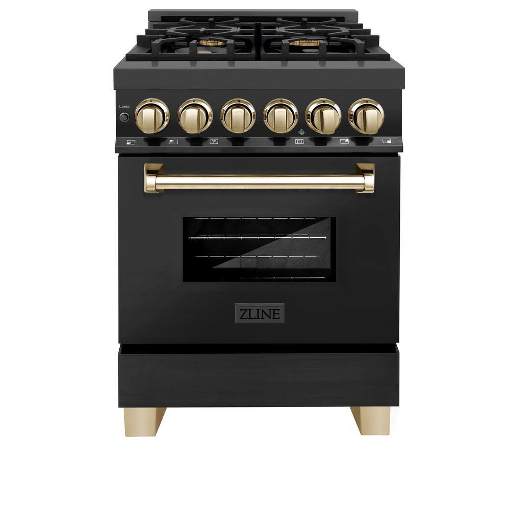 zline-24-in-autograph-edition-dual-fuel-range-in-black-stainless-steel-with-gold-accents-rabz-24-g