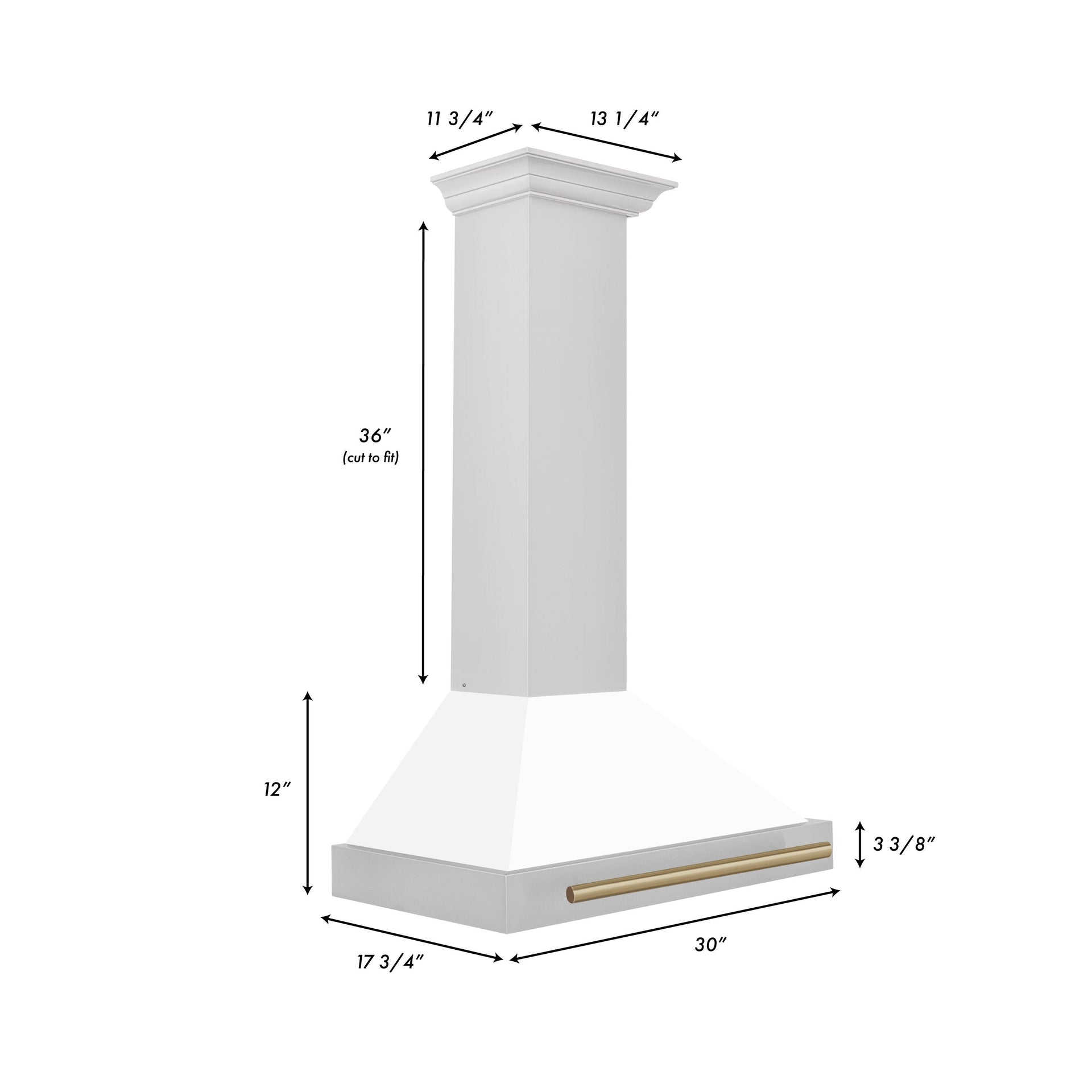 zline-30-inch-wall-mount-range-hood-stainless-steel-white-matte-shell-champagne-bronze-accents-400-cfm-kb4stz-wm30-cb