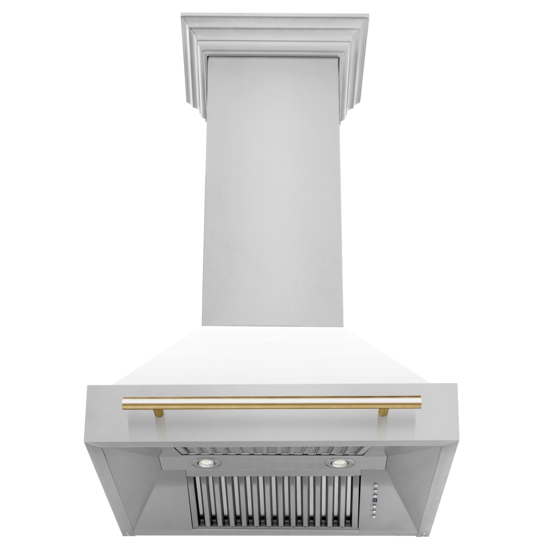 zline-30-in-wall-mount-range-hood-white-matte-shell-gold-handle-400-cfm-8654stz-wm30-g