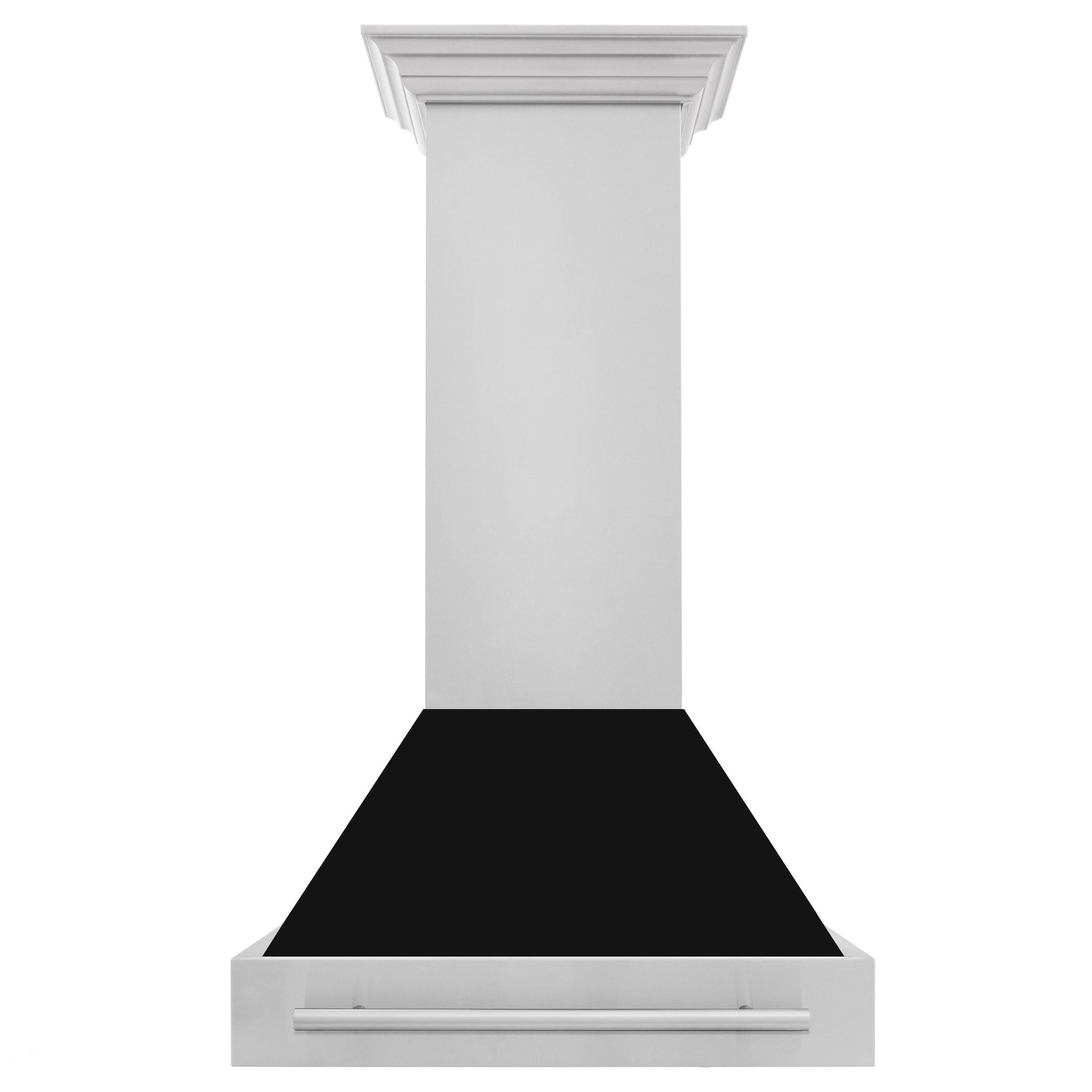 zline-30-inch-wall-mount-range-hood-400-cfm-stainless-steel-black-matte-shell-stainless-steel-handle-8654stx-blm-30