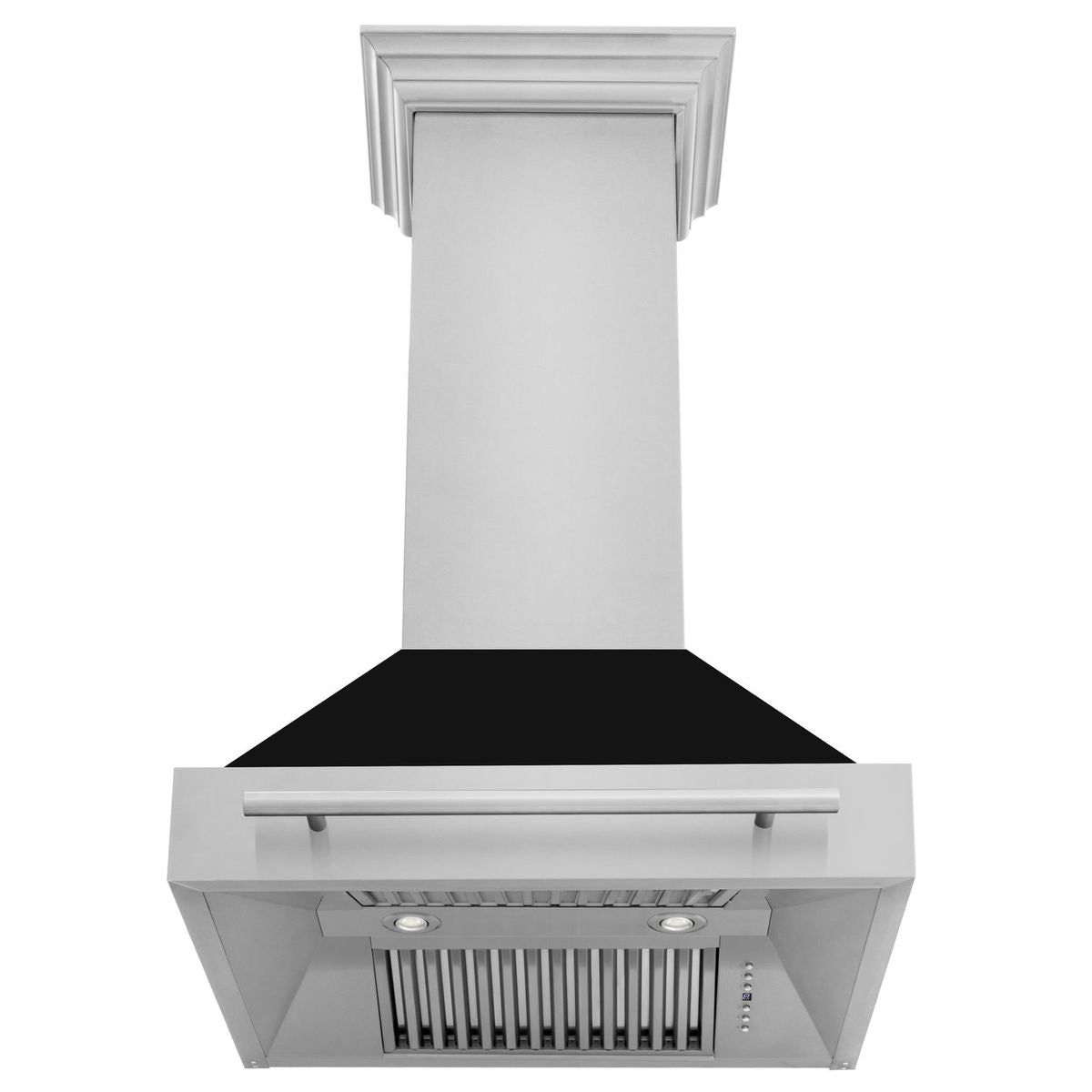 zline-30-inch-wall-mount-range-hood-400-cfm-stainless-steel-black-matte-shell-stainless-steel-handle-8654stx-blm-30