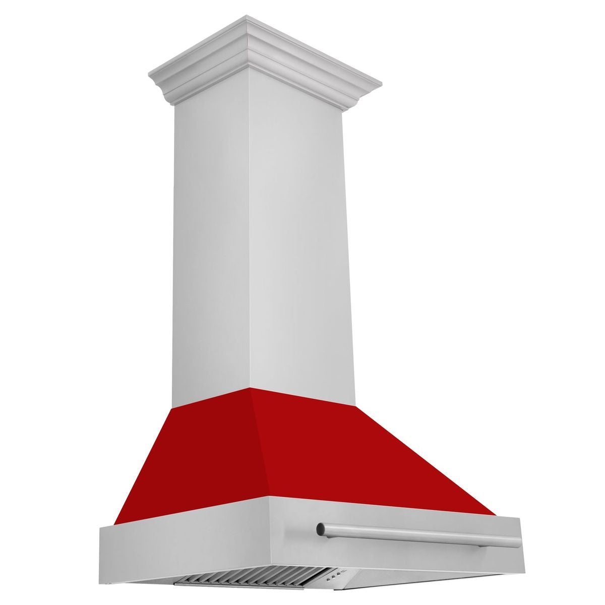 zline-30-inch-wall-mount-range-hood-400-cfm-stainless-steel-with-red-matte-shell-and-stainless-steel-handle-8654stx-rm-30