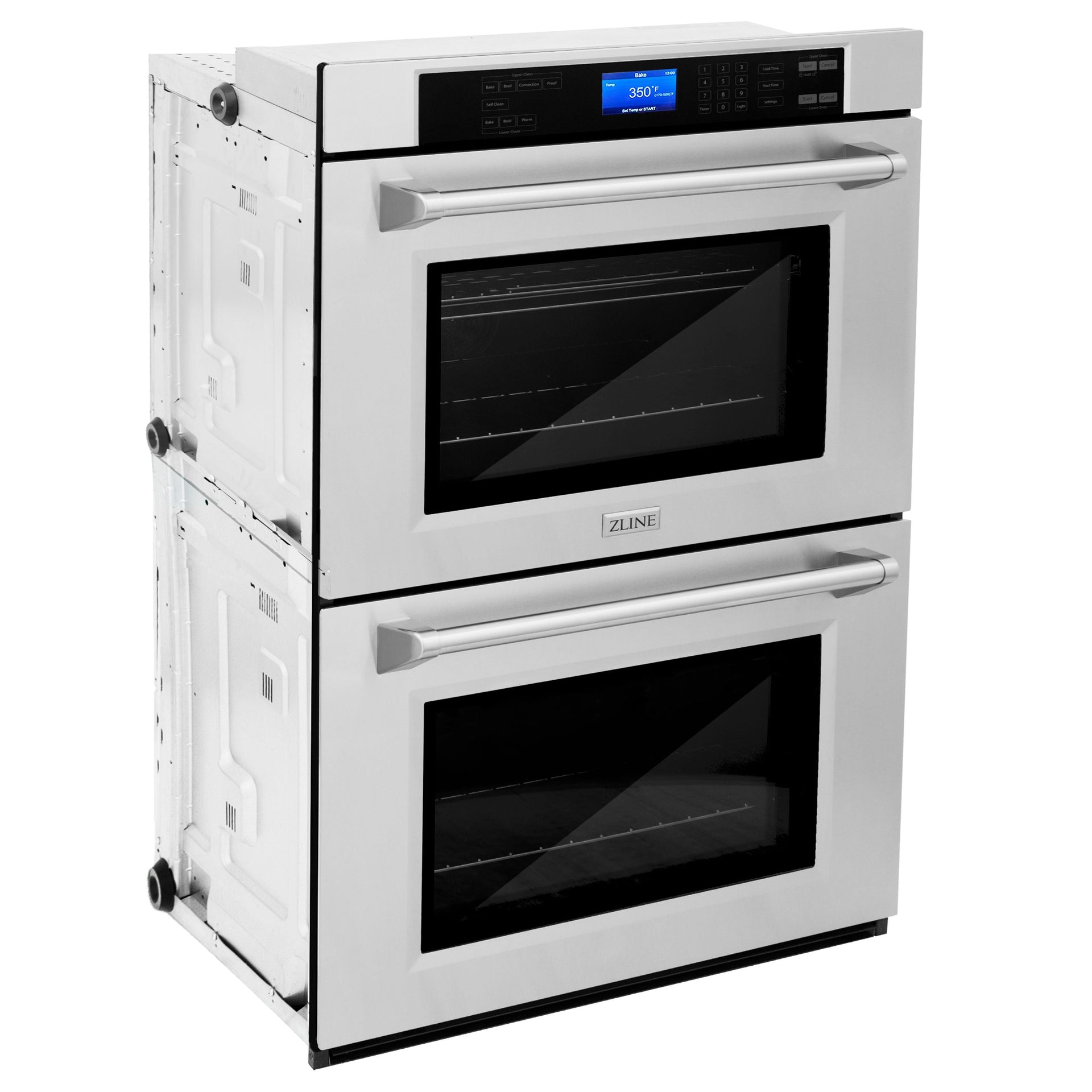 zline-5-piece-appliance-package-36-in-gas-rangetop-range-hood-refrigerator-dishwasher-and-wall-oven-in-stainless-steel-5kpr-rtrh36-awddwv