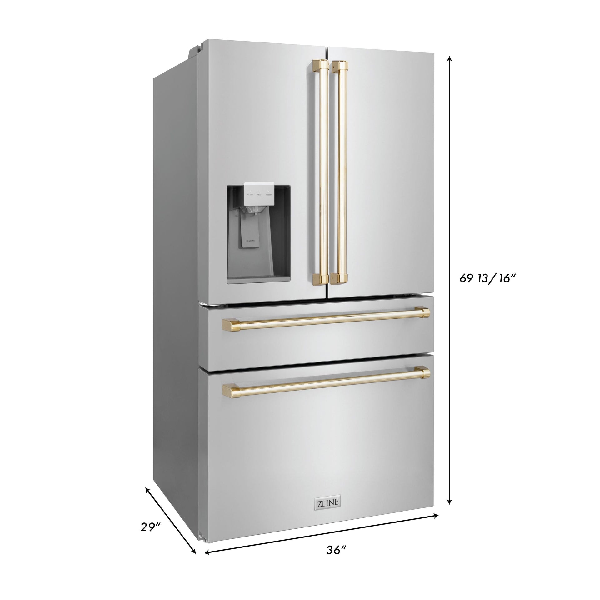 zline-autograph-package-30-dual-fuel-range-range-hood-dishwasher-refrigerator-with-water-ice-dispenser-with-gold-accents