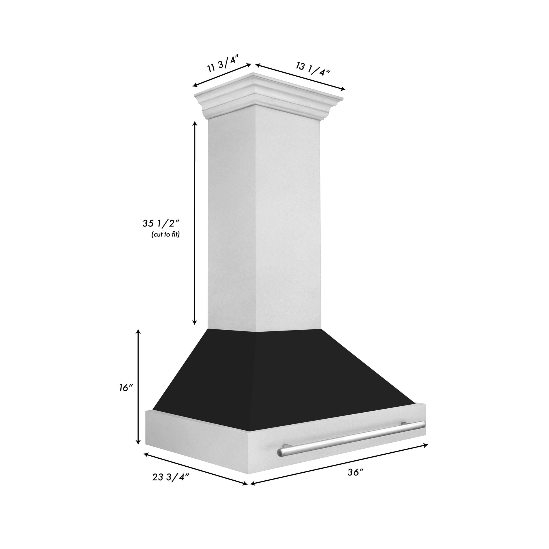 zline-36-in-wall-mount-range-hood-satin-stainless-steel-black-matte-shell-700-cfm-stainless-steel-handle-8654snx-blm-36