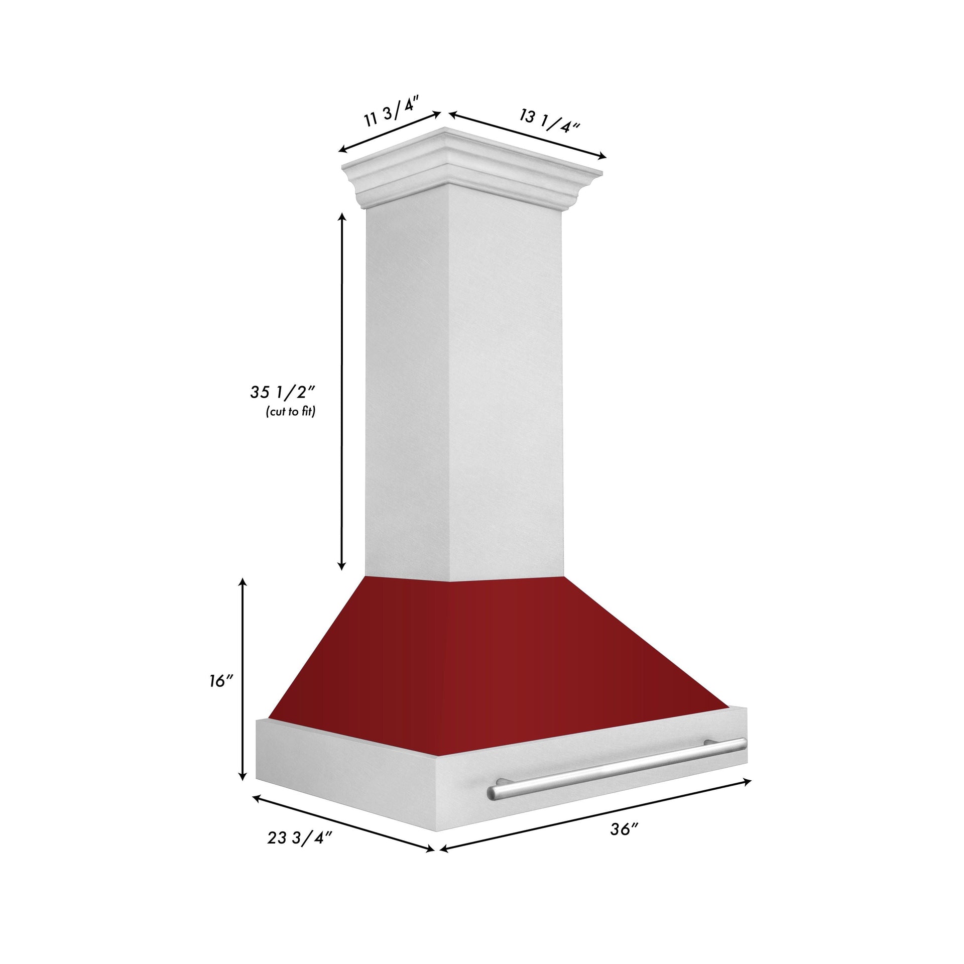 zline-36-in-wall-mount-range-hood-700-cfm-satin-stainless-steel-with-red-gloss-shell-stainless-steel-handle-8654snx-rg-36
