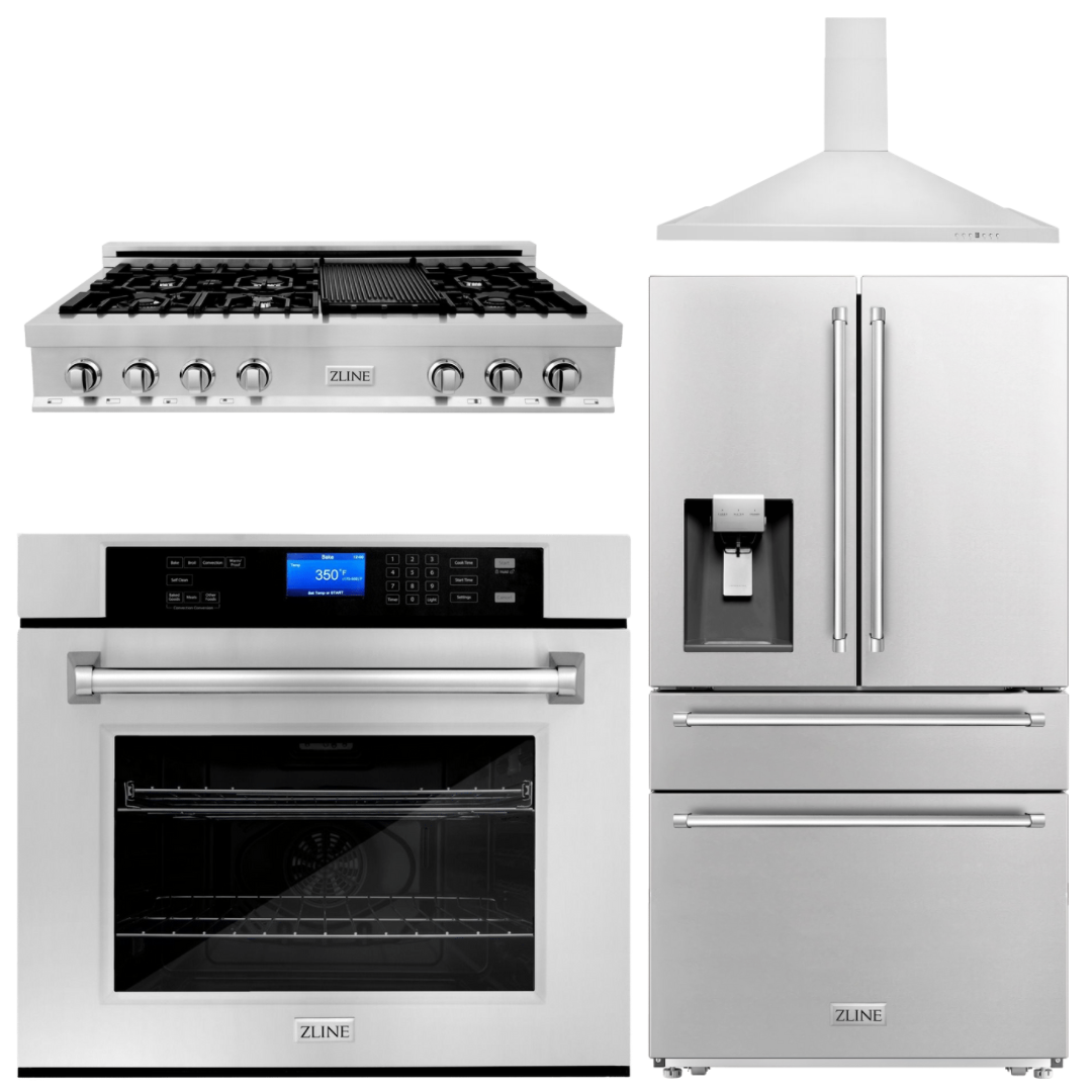 zline-appliance-package-48-in-rangetop-range-hood-refrigerator-with-water-and-ice-dispenser-and-wall-oven-in-stainless-steel-4kprw-rtrh48-aws