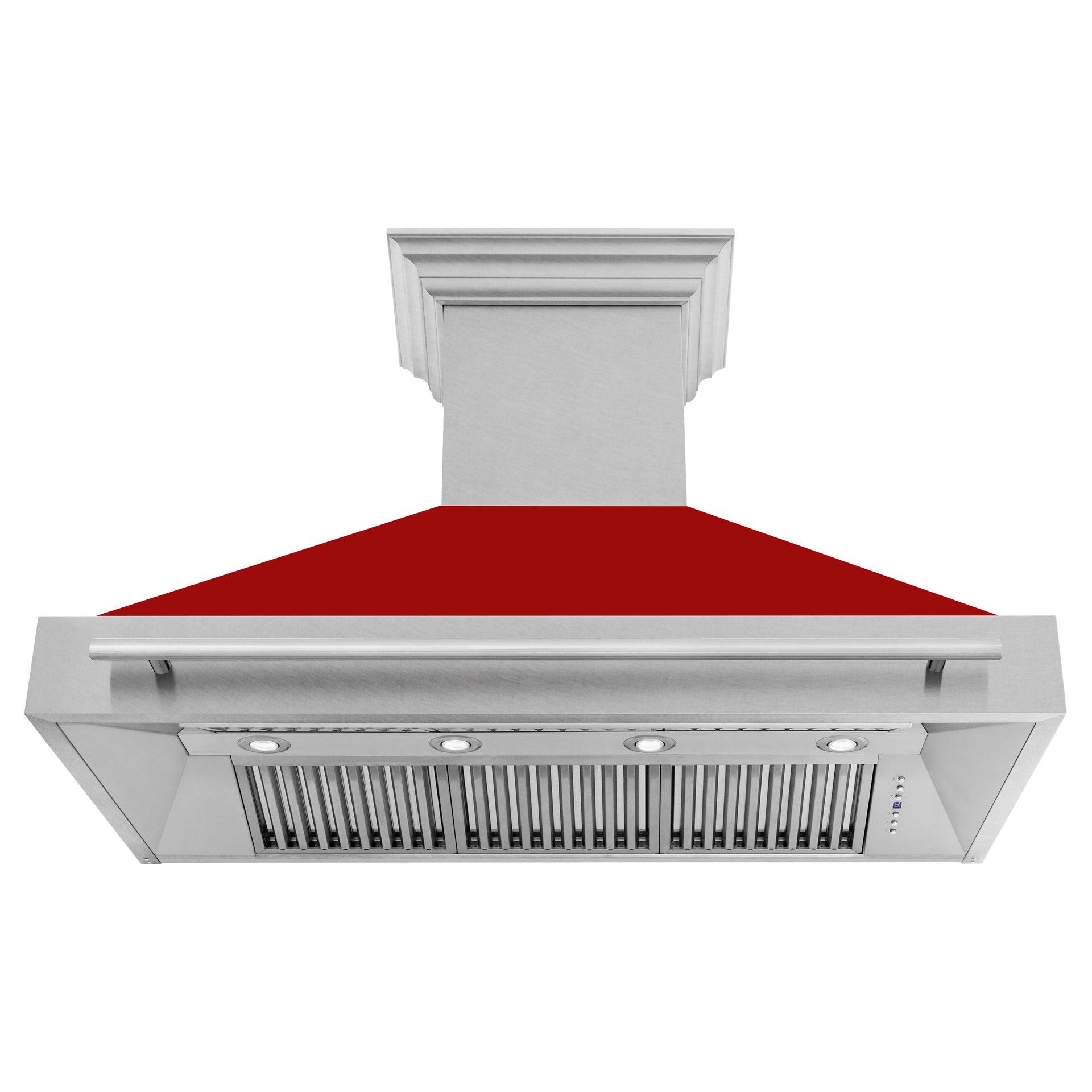 zline-48-in-wall-mount-range-hood-satin-stainless-steel-red-gloss-shell-700-cfm-4-speed-fan-stainless-steel-handle-8654snx-rg-48
