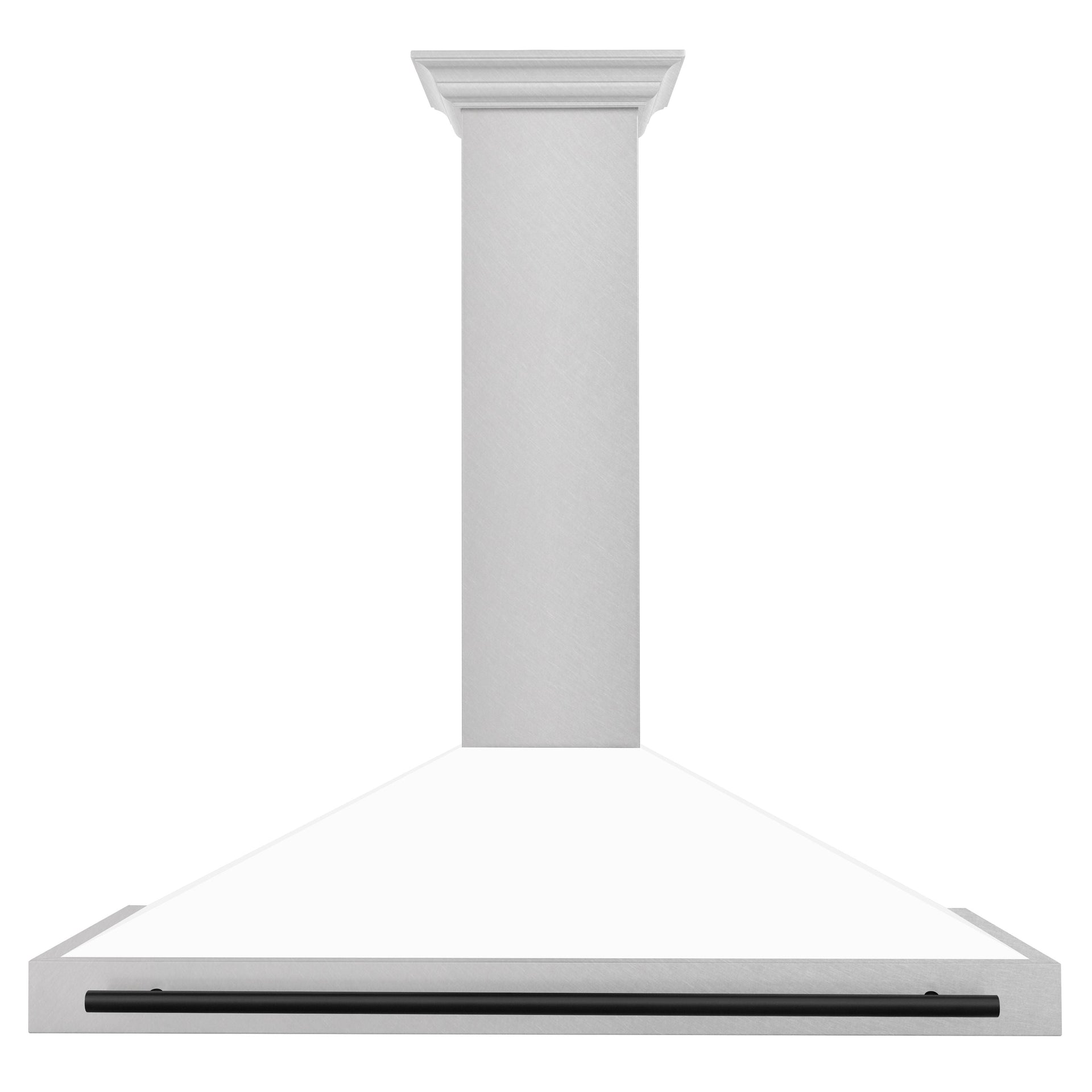 zline-48-in-wall-mount-range-hood-convertible-satin-stainless-steel-white-matte-matte-black-handle-kb4snz-wm48-mb