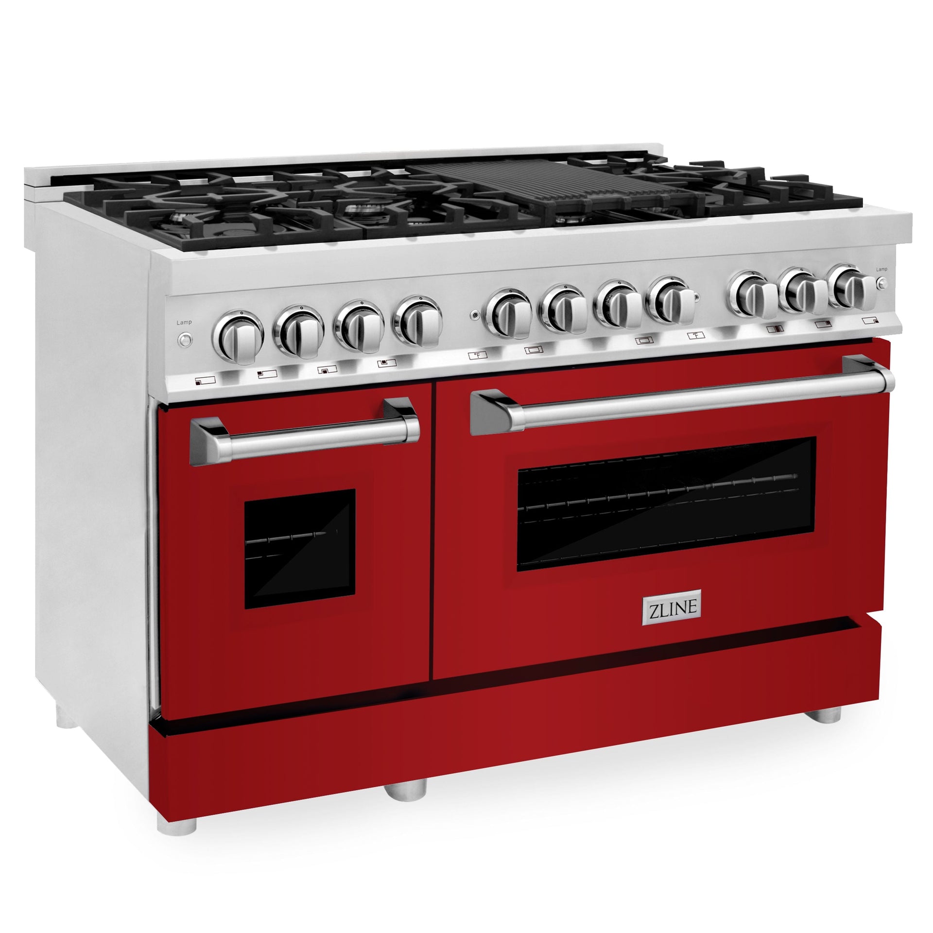 zline-48-professional-dual-fuel-range-with-7-burners-6-0-cu-ft-electric-oven-stainless-steel-with-red-gloss-door-ra-rg-48