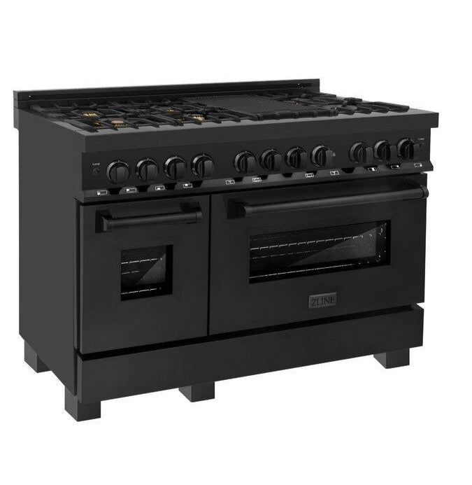 zline-48-in-dual-fuel-range-in-black-stainless-steel-48-range-hood-appliance-package-2kp-rabrh48
