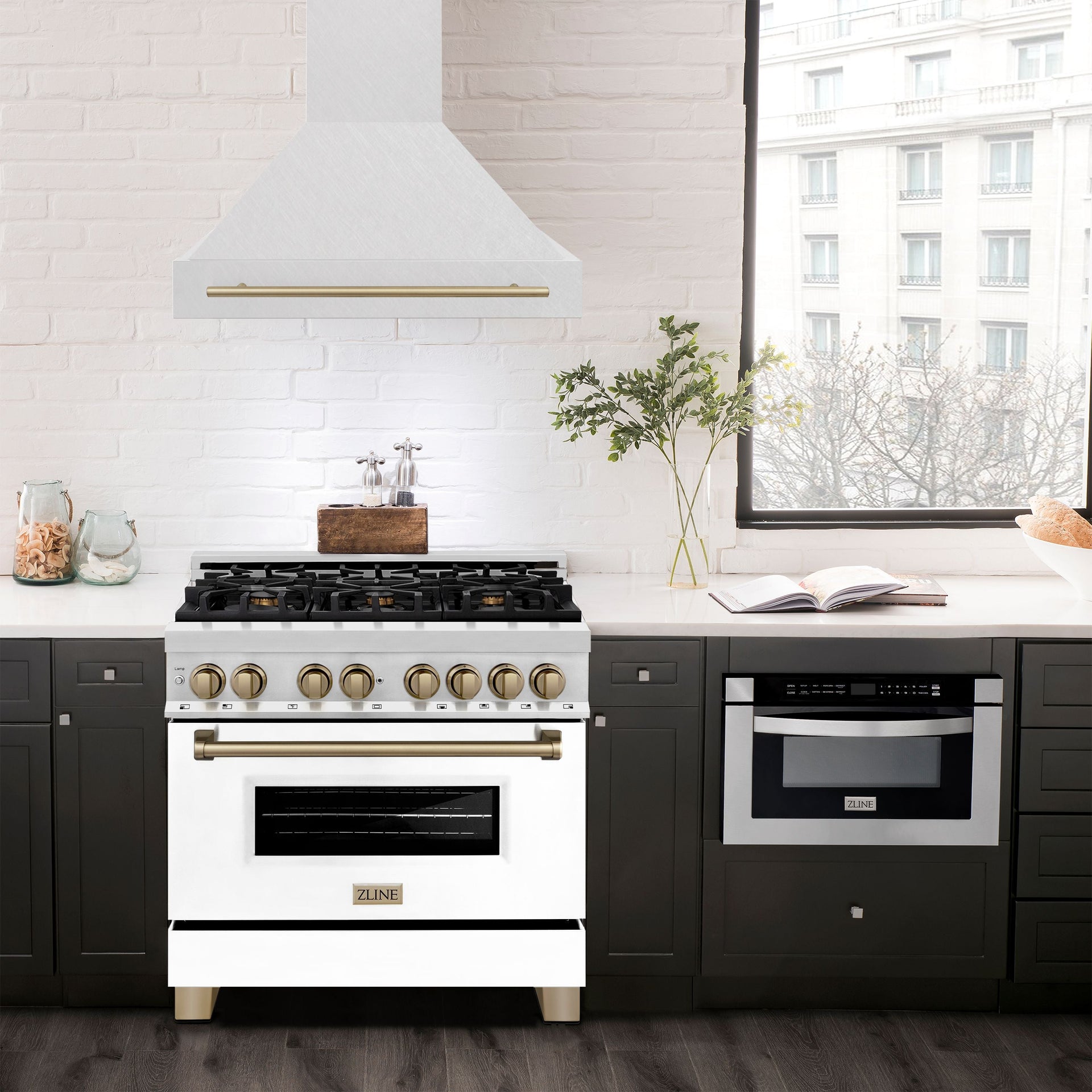 zline-36-in-wall-mount-range-hood-satin-stainless-steel-400-cfm-champagne-bronze-handle-8654snz-36-cb
