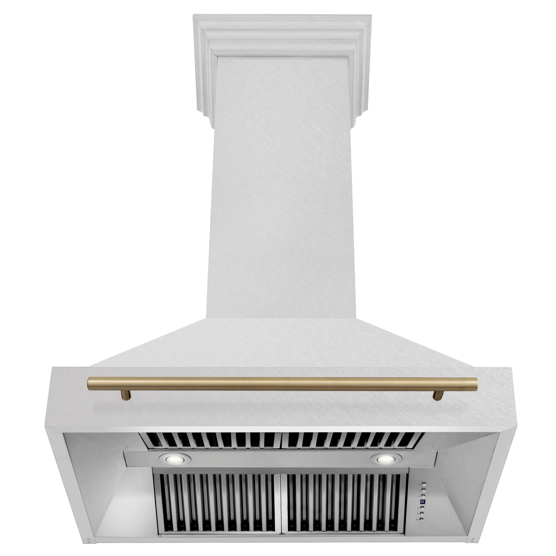 zline-36-in-wall-mount-range-hood-satin-stainless-steel-400-cfm-champagne-bronze-handle-8654snz-36-cb