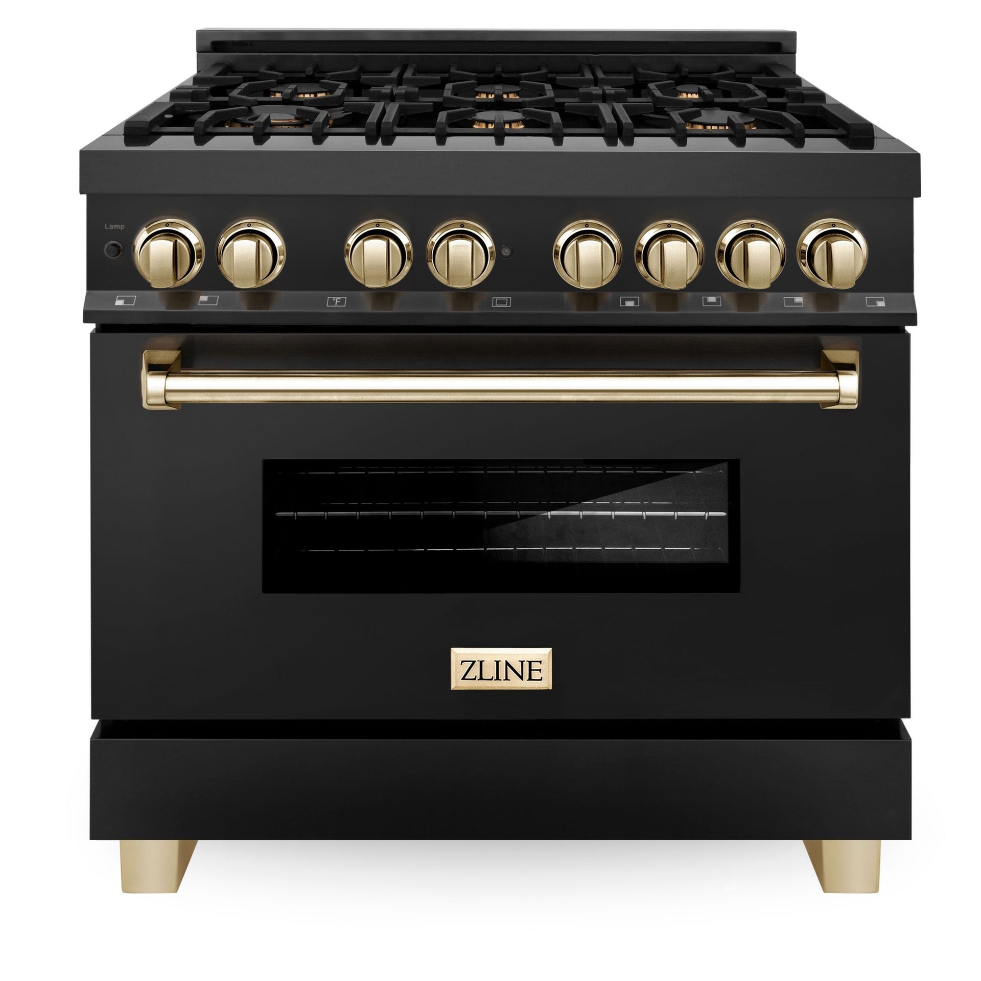 zline-autograph-package-36-in-dual-fuel-range-range-hood-in-black-stainless-steel-with-gold-accents-2akp-rabrh36-g