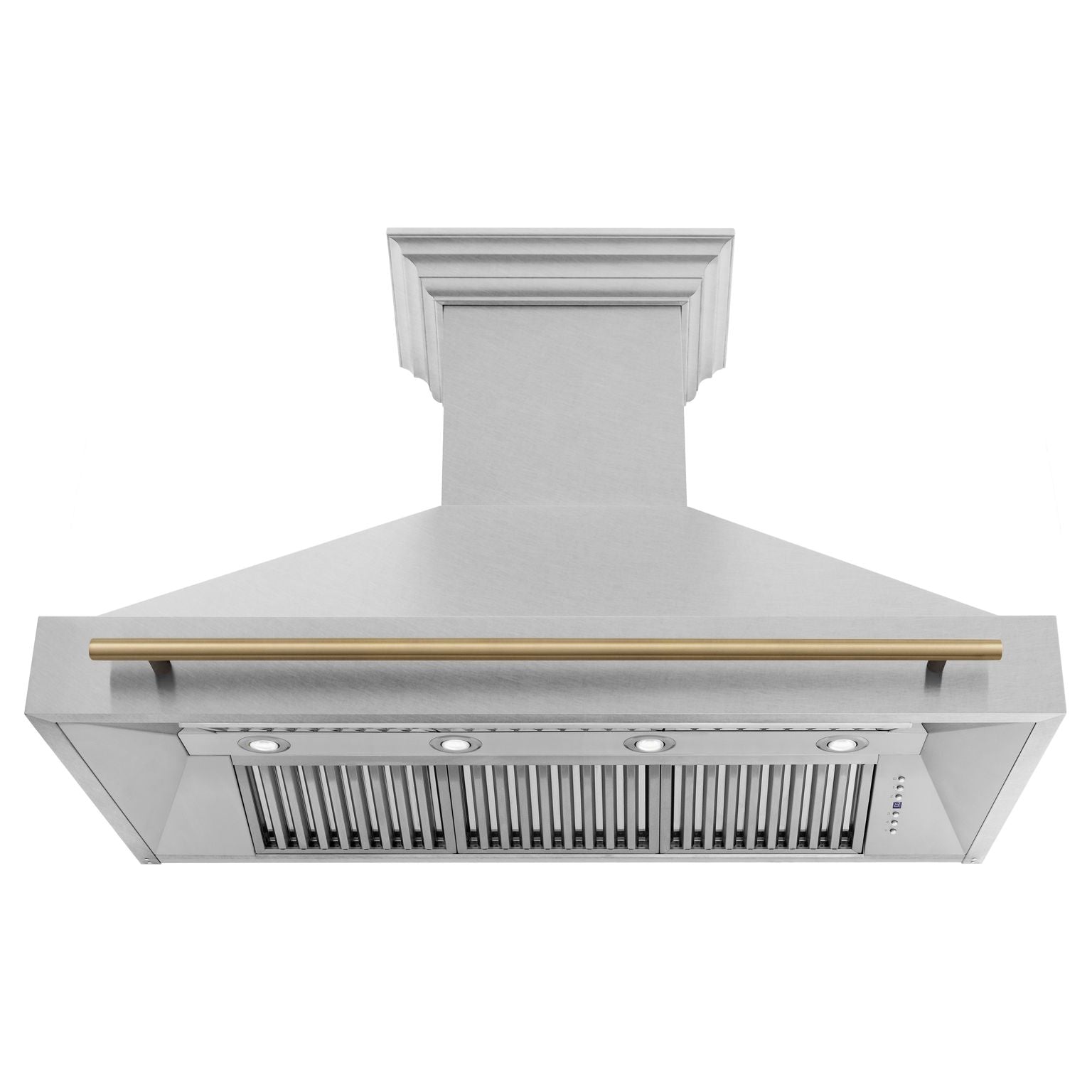 zline-48-in-wall-mount-range-hood-satin-stainless-steel-champagne-bronze-handle-8654snz-48-cb