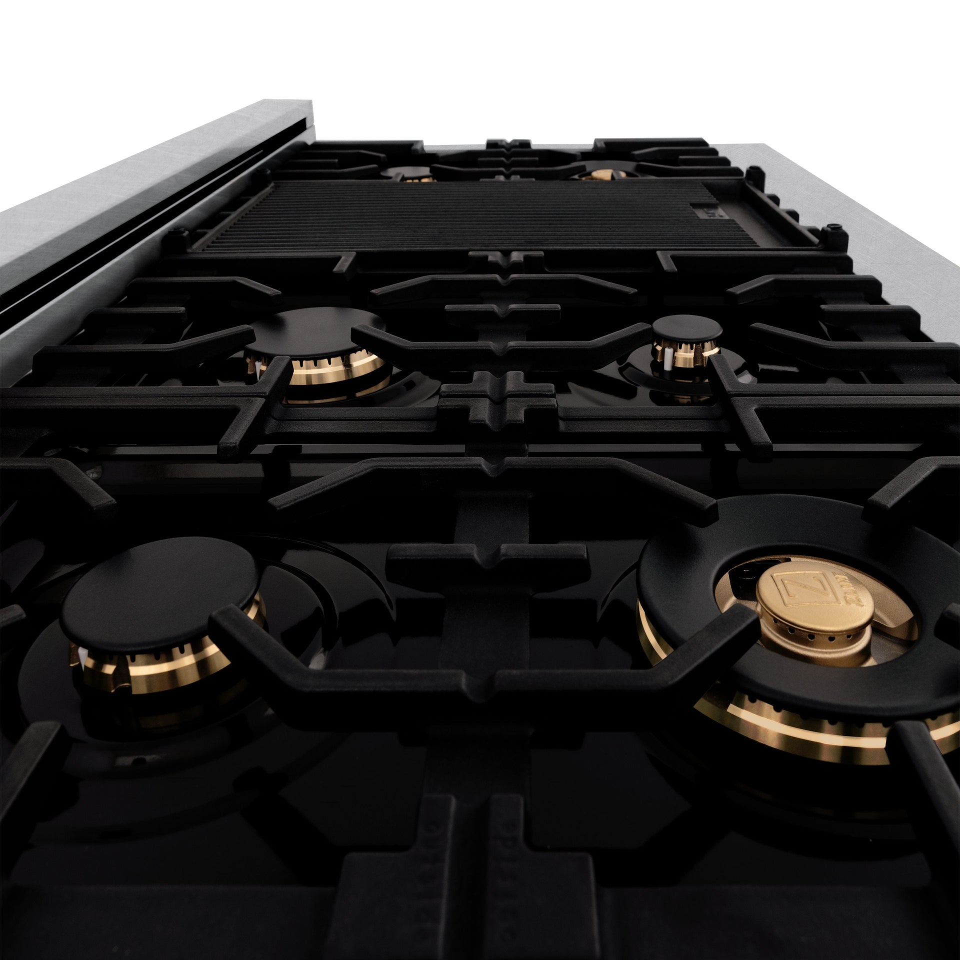 zline-autograph-edition-48-in-6-0-cu-ft-legacy-dual-fuel-range-with-7-burner-gas-cooktop-and-double-electric-ovens-in-satin-stainless-steel-with-polished-gold-accents-rasz-sn-48-g
