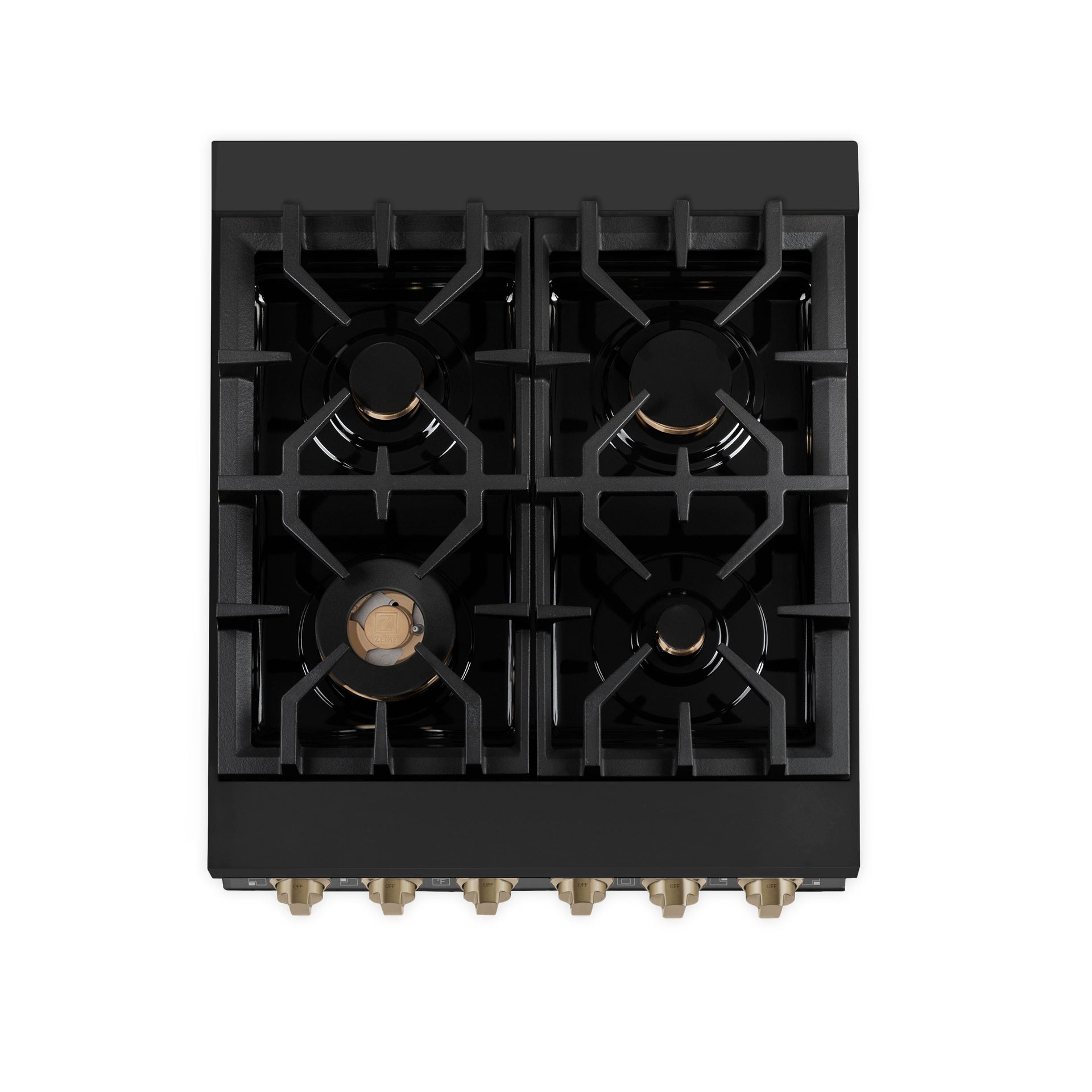 zline-autograph-edition-24-in-dual-fuel-range-black-stainless-steel-with-bronze-accents-rabz-24-cb